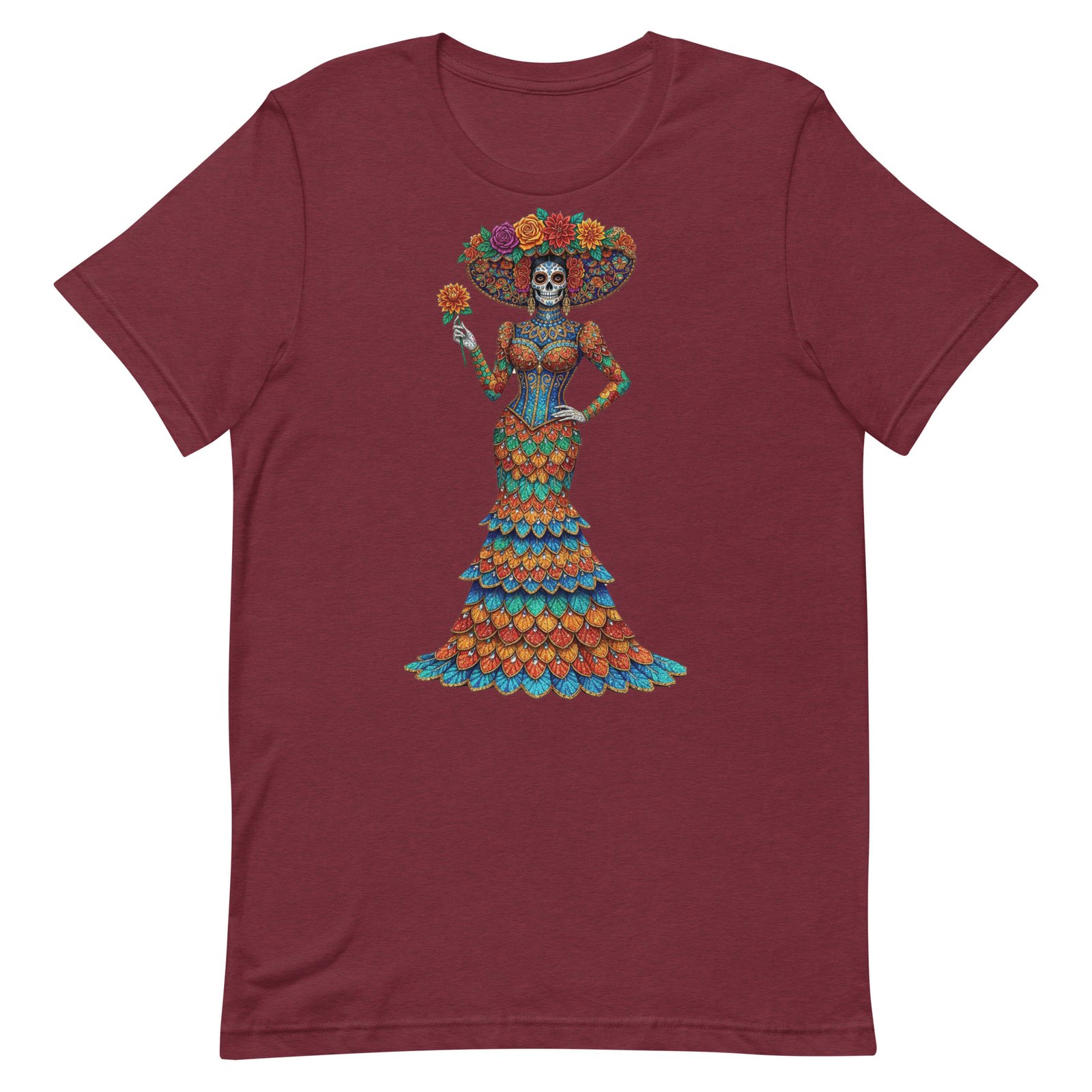 Catrina Dia de los Muertos Unisex t-shirt - Image 20