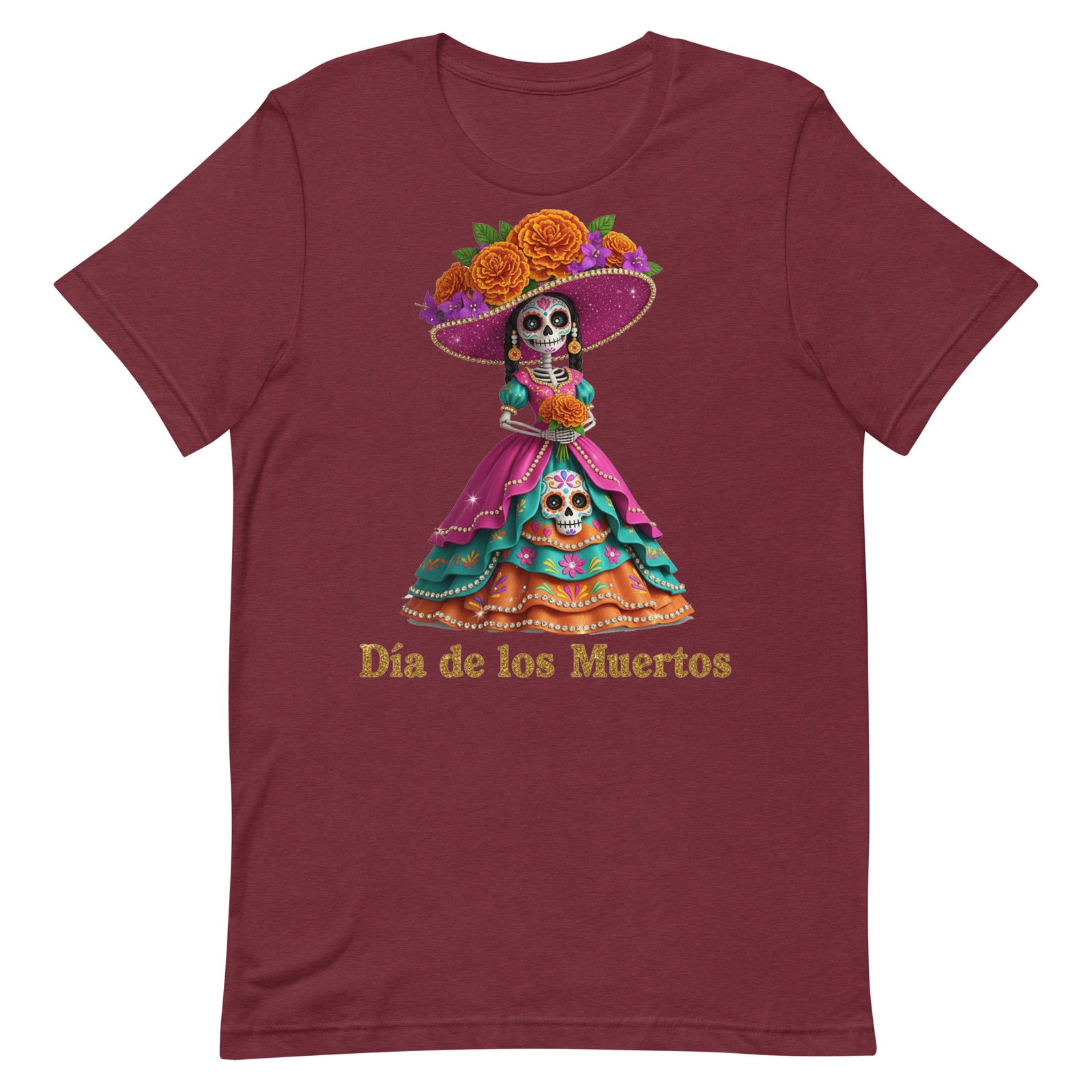 Dia de los Muertos Catrina Unisex t-shirt - Image 20