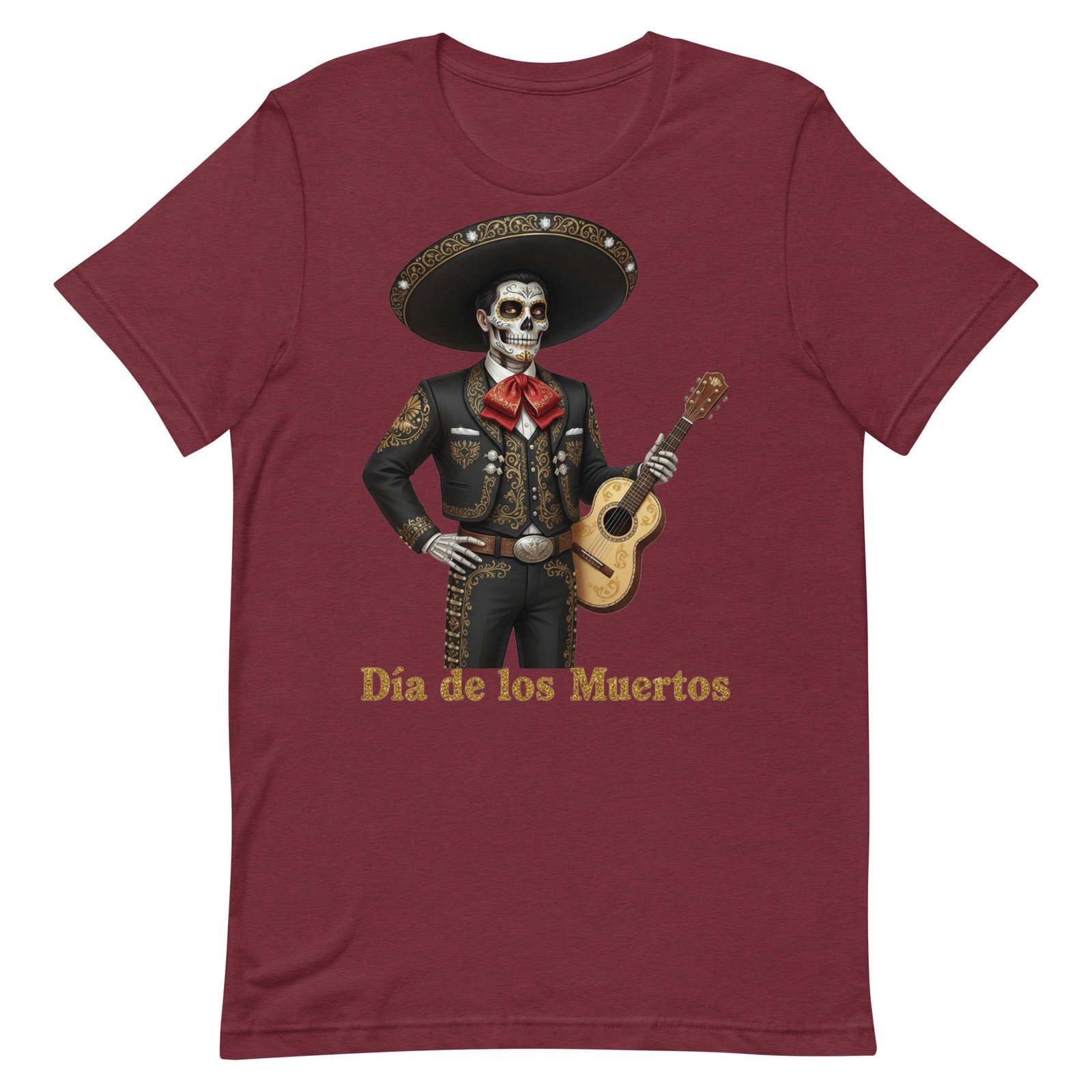 Catrin with guitar Dia de los Muertos Unisex t-shirt - Image 20