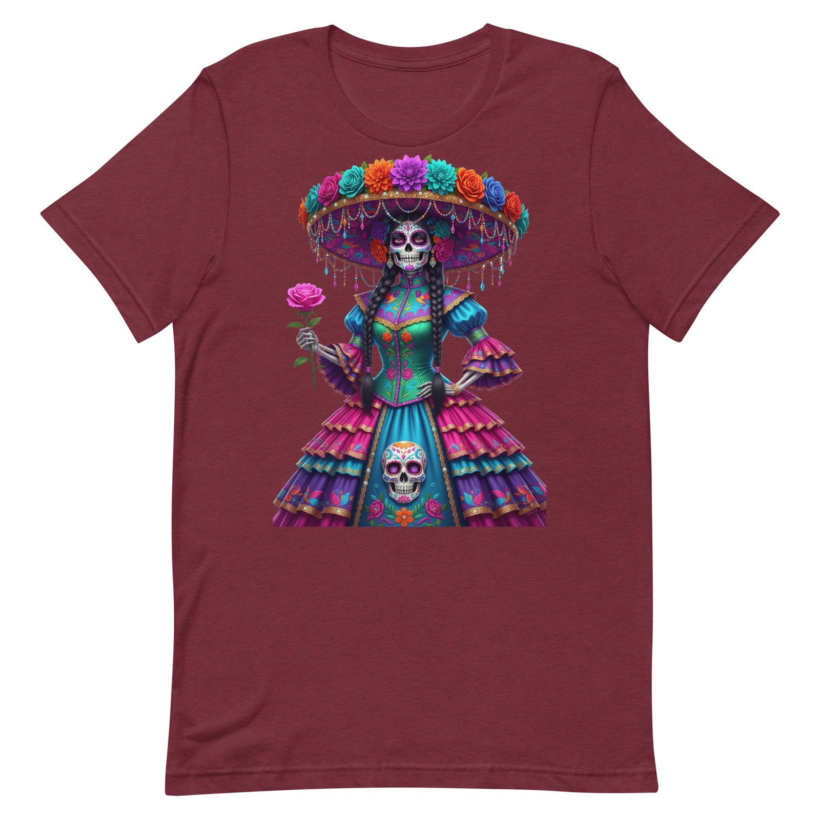 Catrina Dia de los Muertos Unisex t-shirt - Image 20