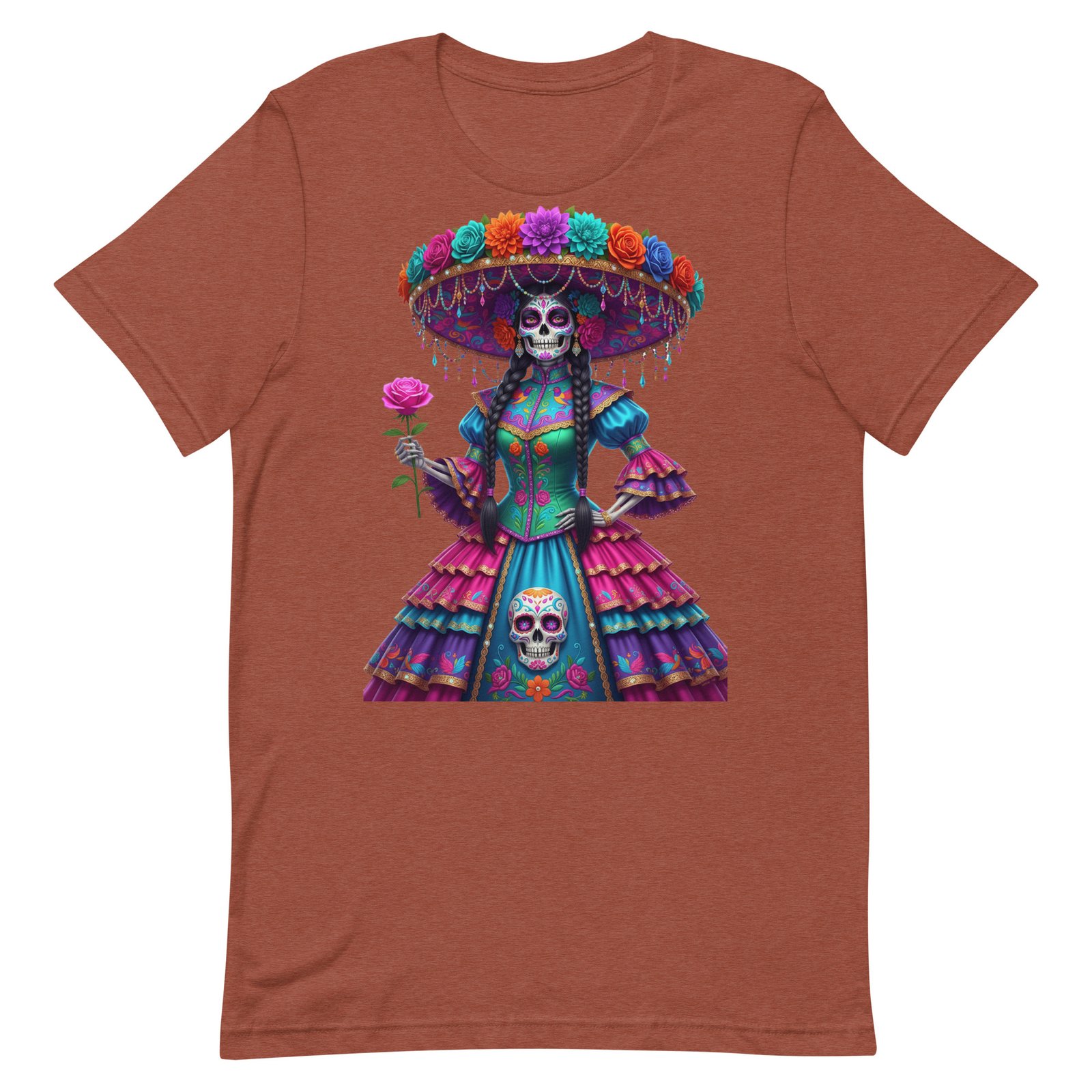 Catrina Dia de los Muertos Unisex t-shirt - Image 87