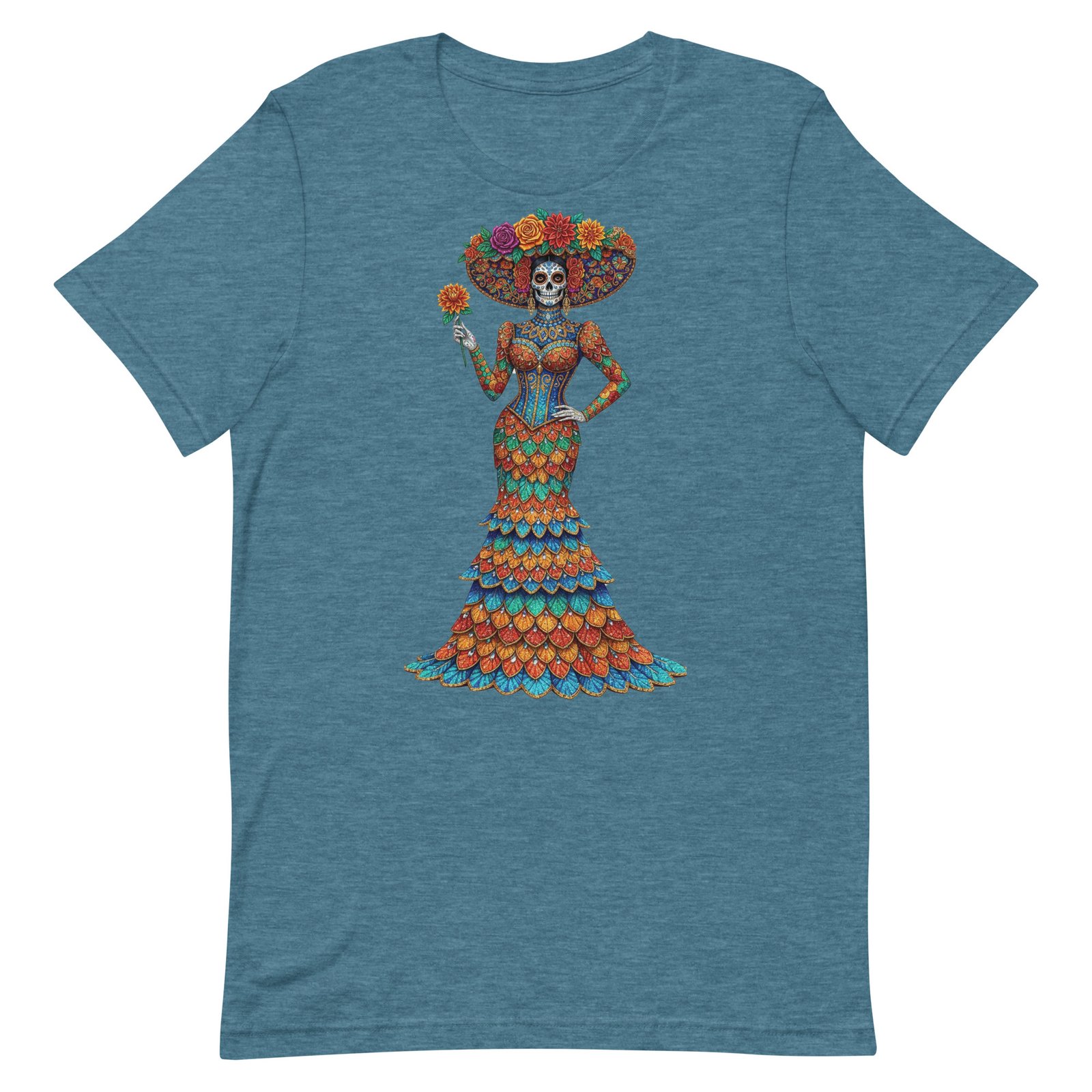 Catrina Dia de los Muertos Unisex t-shirt - Image 21