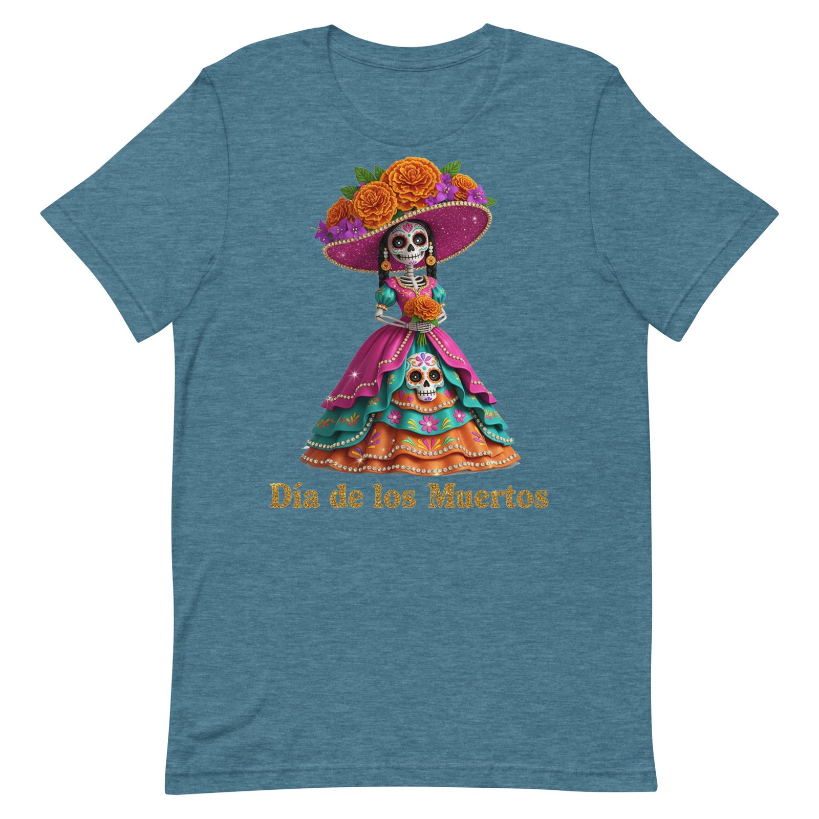 Dia de los Muertos Catrina Unisex t-shirt - Image 21