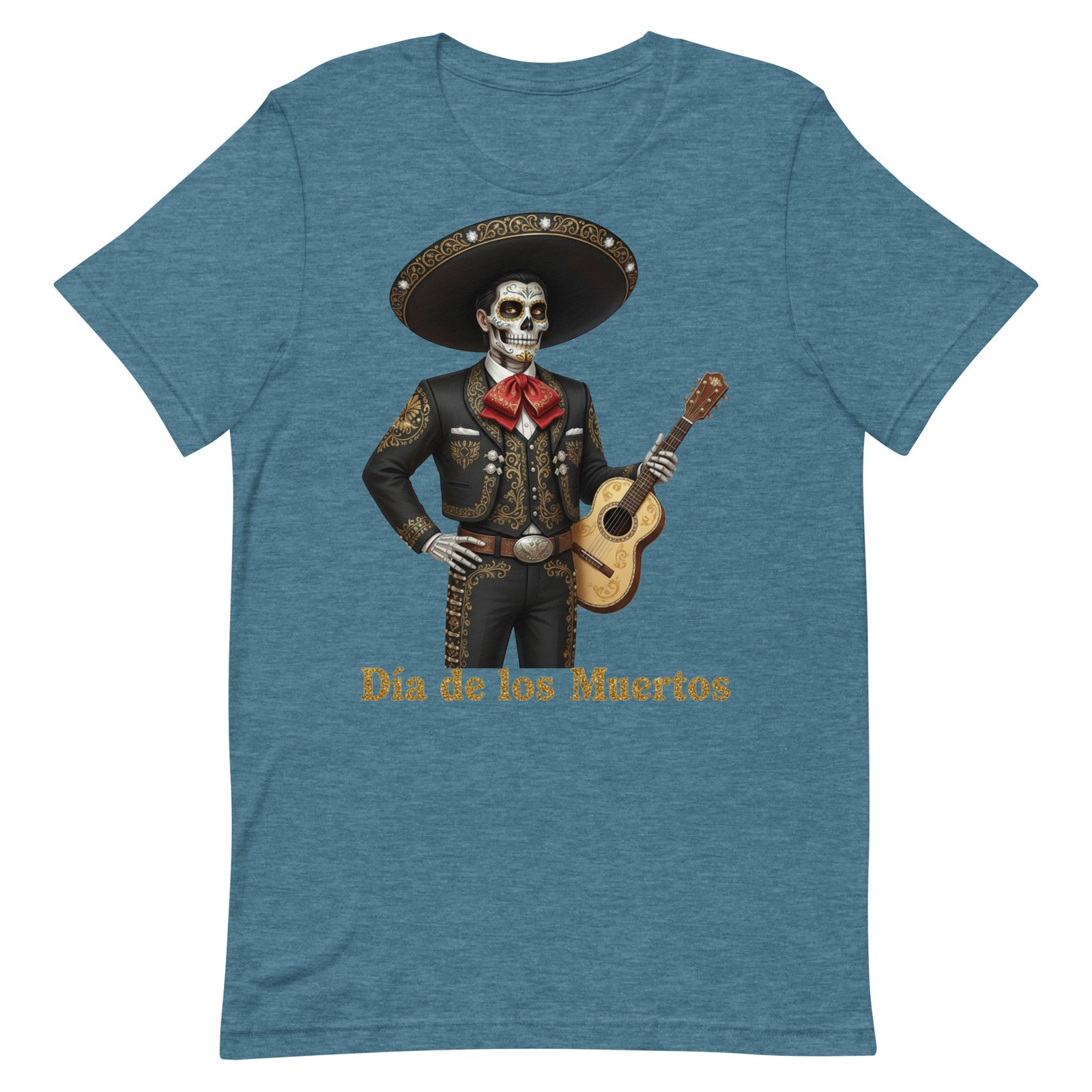 Catrin with guitar Dia de los Muertos Unisex t-shirt - Image 21