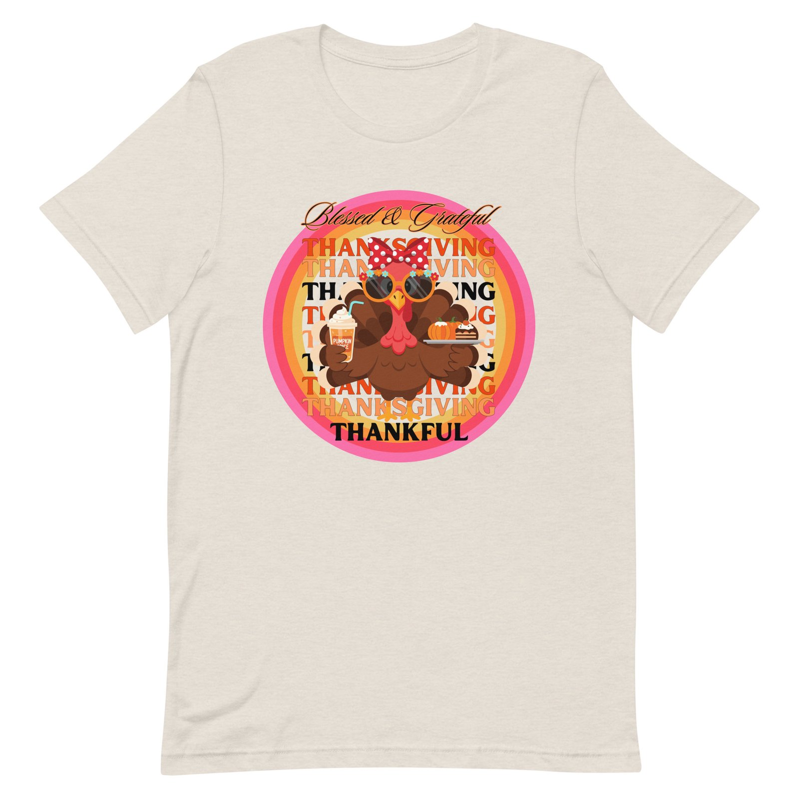 Blessed, Grateful and Thankful Thanksgiving Unisex t-shirt - Image 22