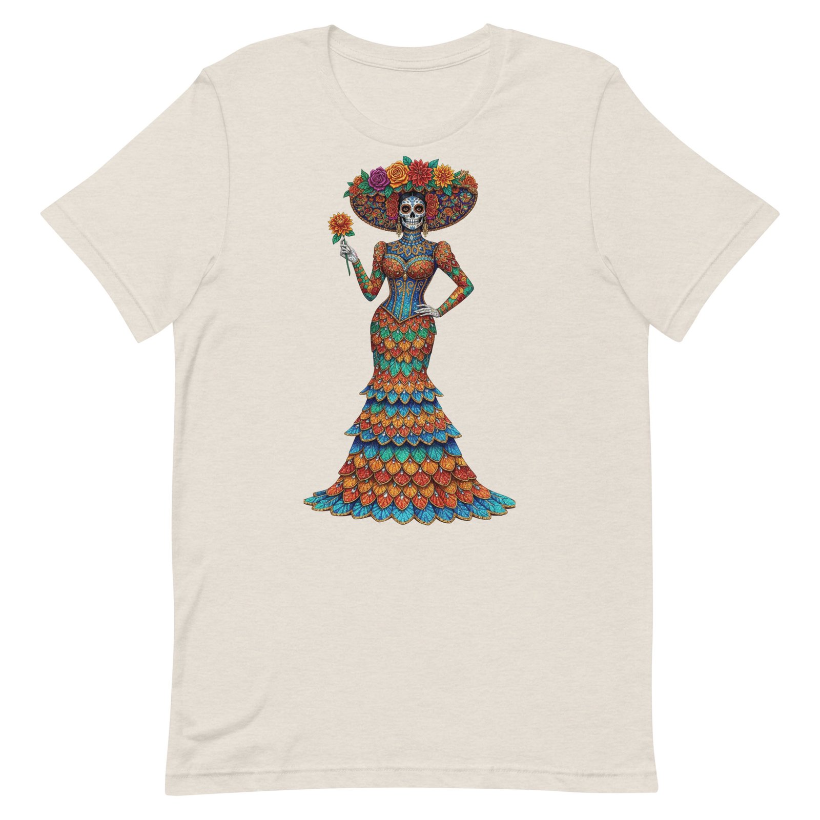 Catrina Dia de los Muertos Unisex t-shirt - Image 22