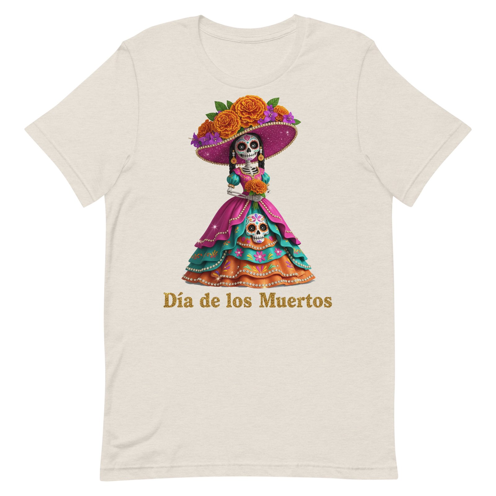 Dia de los Muertos Catrina Unisex t-shirt - Image 22
