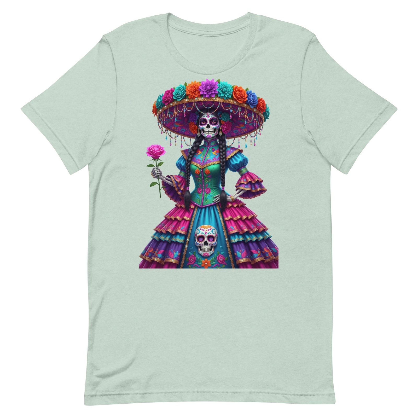 Catrina Dia de los Muertos Unisex t-shirt - Image 23