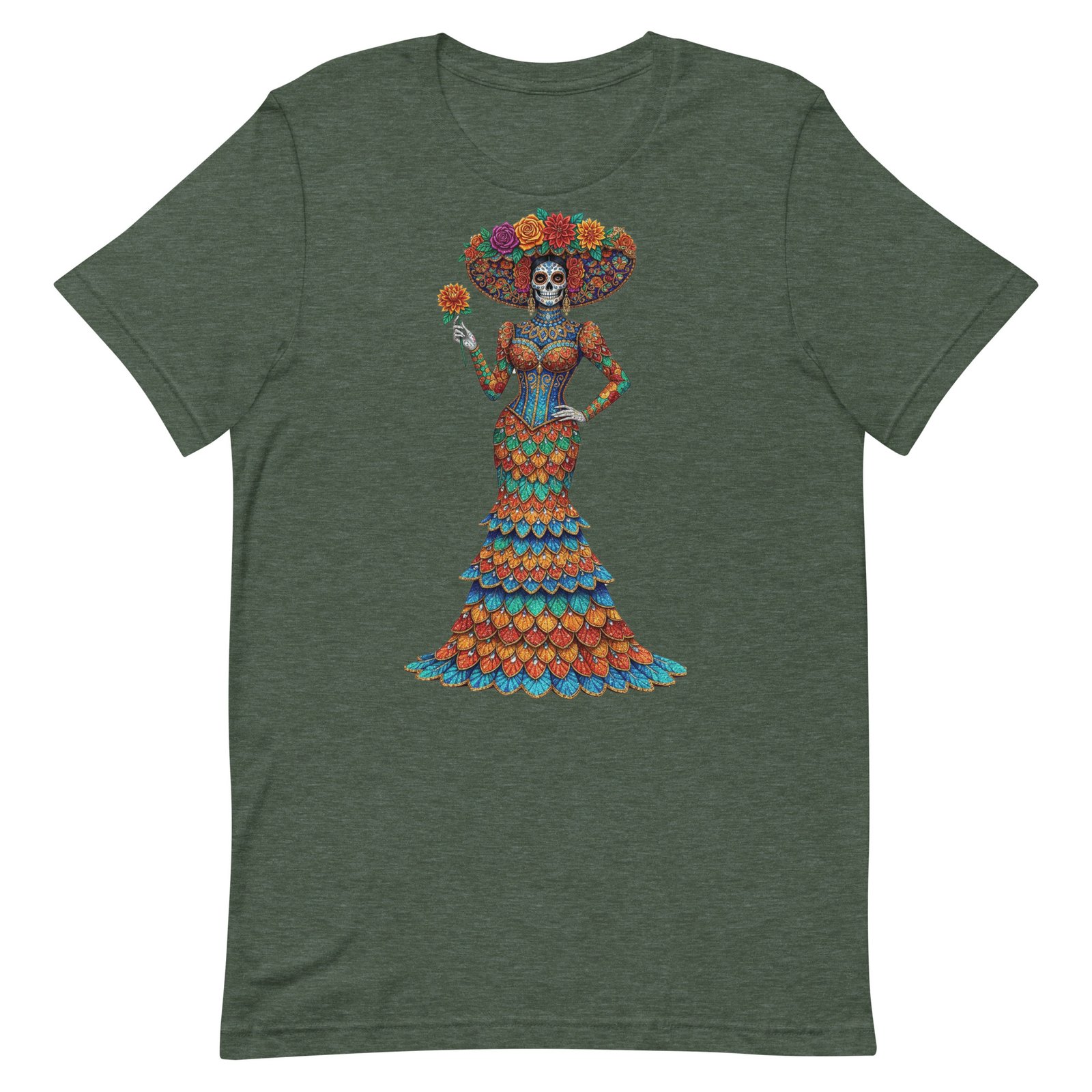 Catrina Dia de los Muertos Unisex t-shirt - Image 24