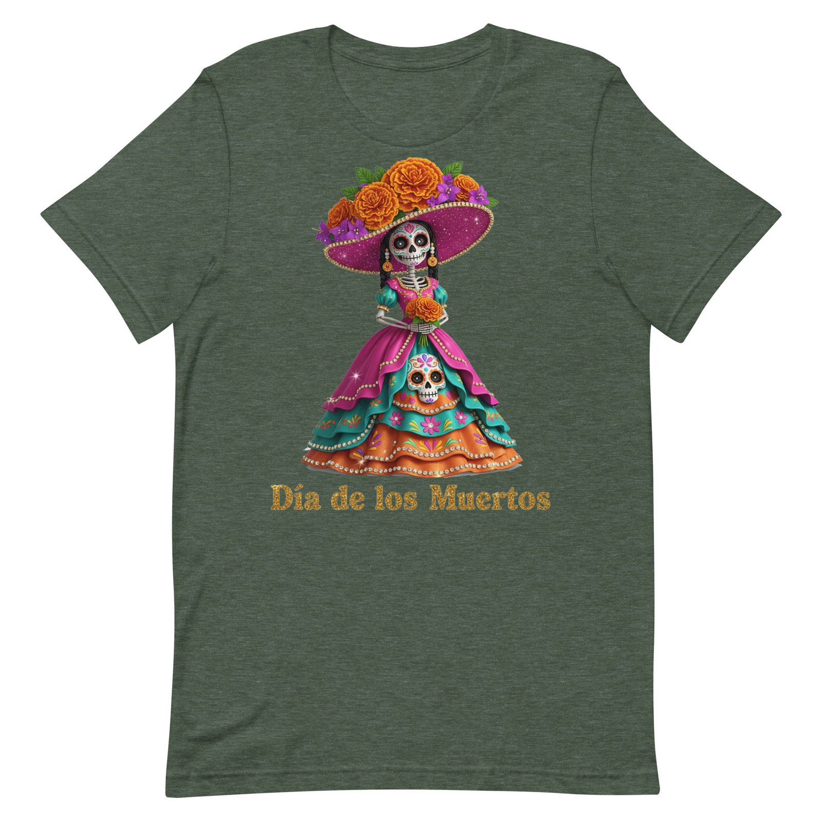 Dia de los Muertos Catrina Unisex t-shirt - Image 24