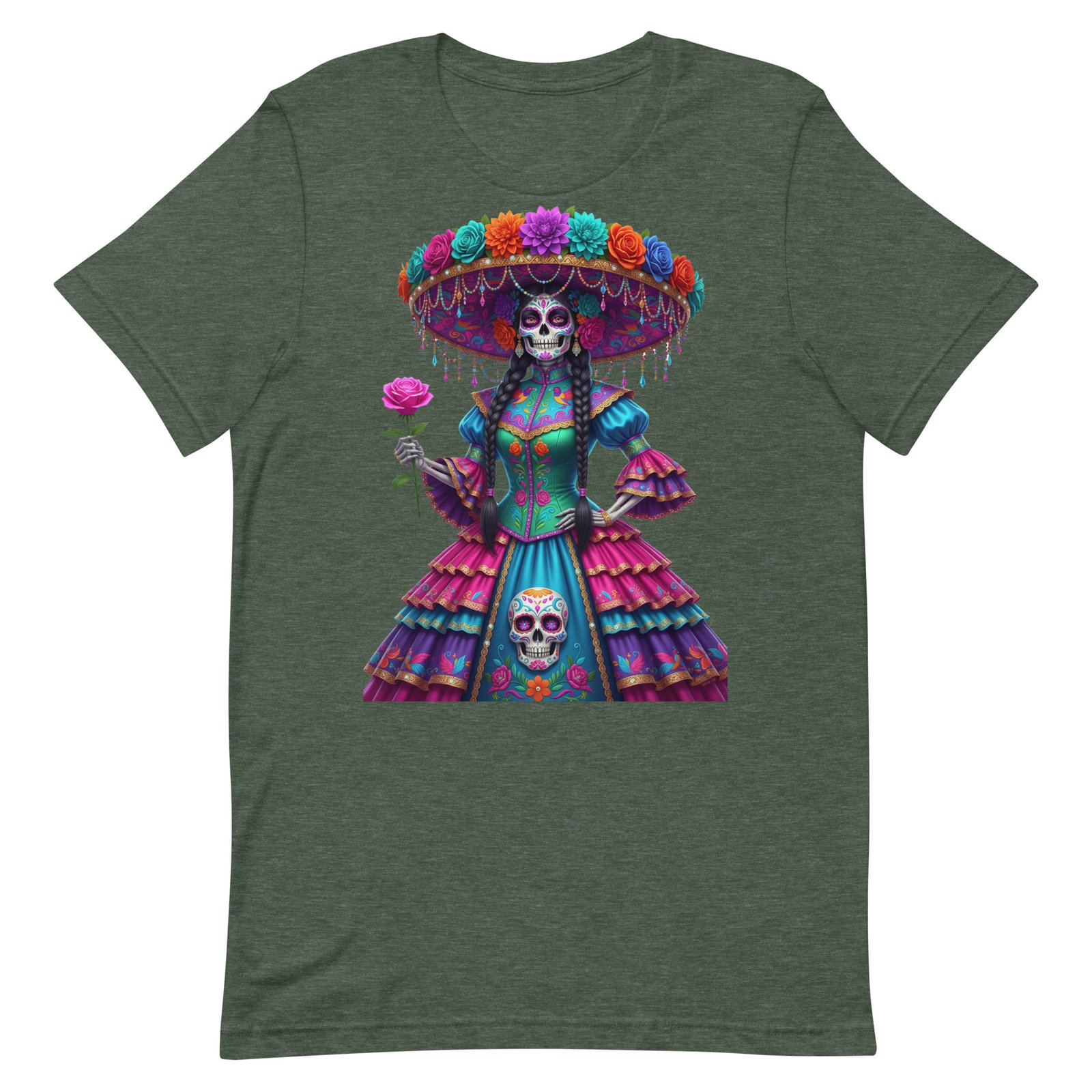 Catrina Dia de los Muertos Unisex t-shirt - Image 24
