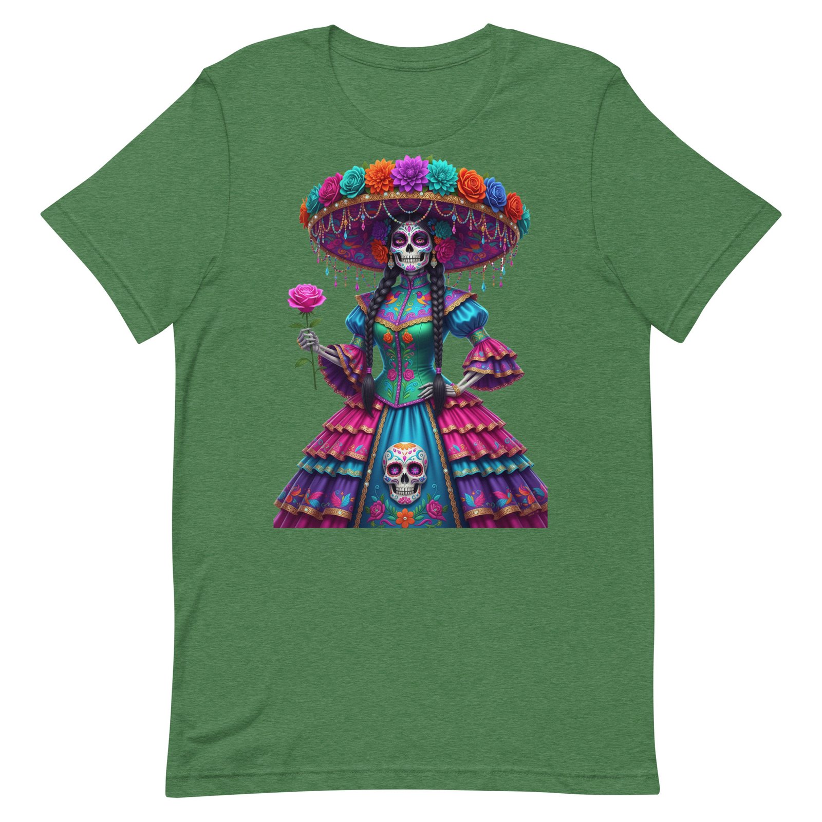Catrina Dia de los Muertos Unisex t-shirt - Image 97