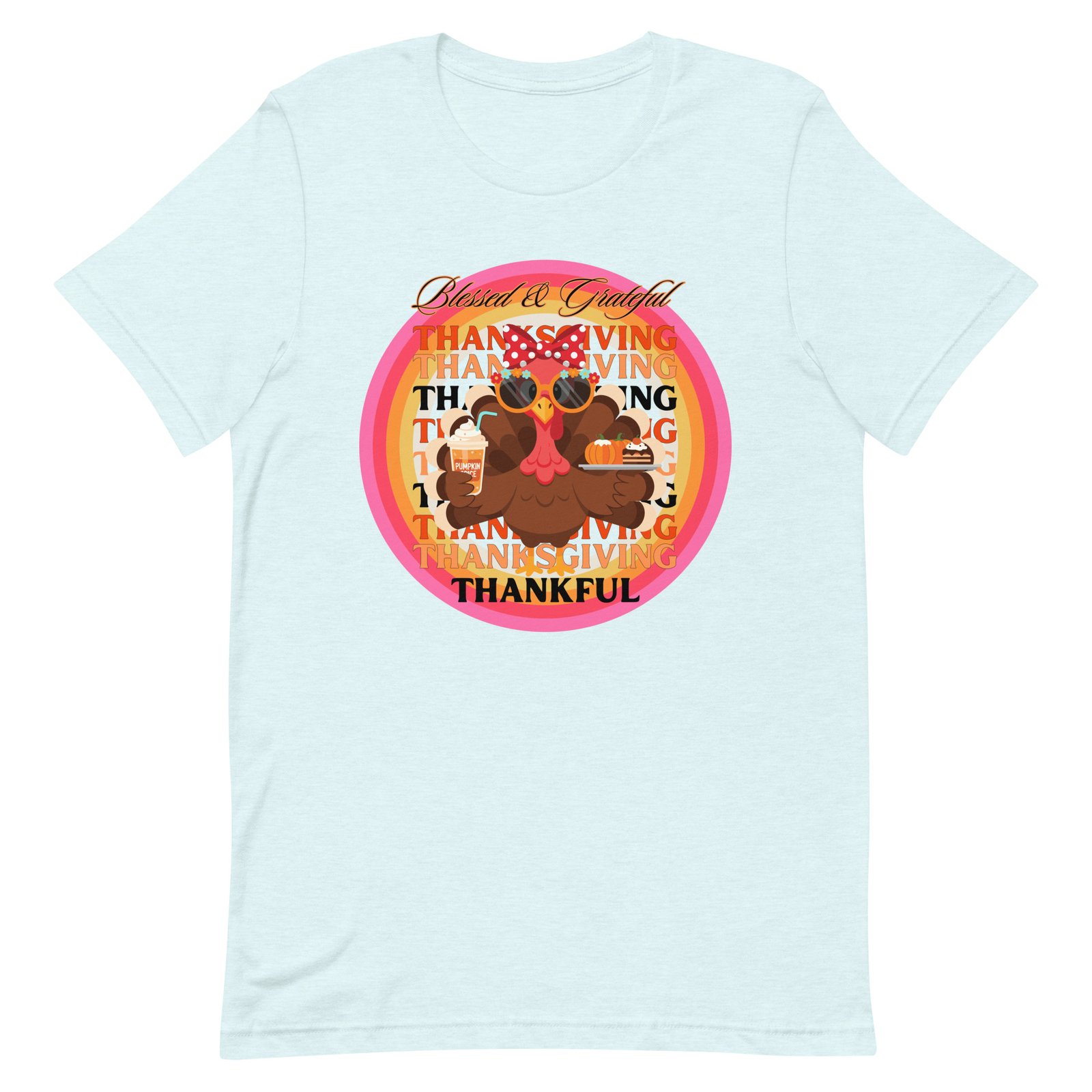 Blessed, Grateful and Thankful Thanksgiving Unisex t-shirt - Image 77