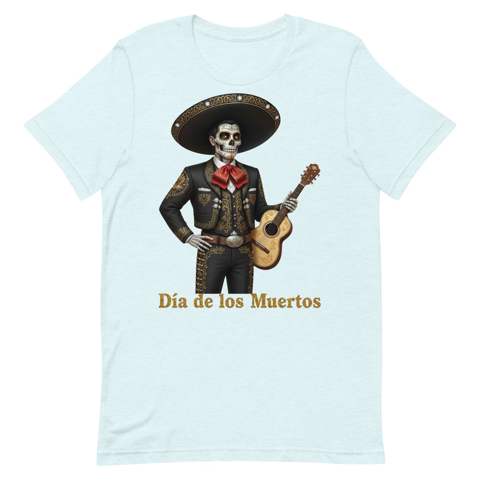 Catrin with guitar Dia de los Muertos Unisex t-shirt - Image 77