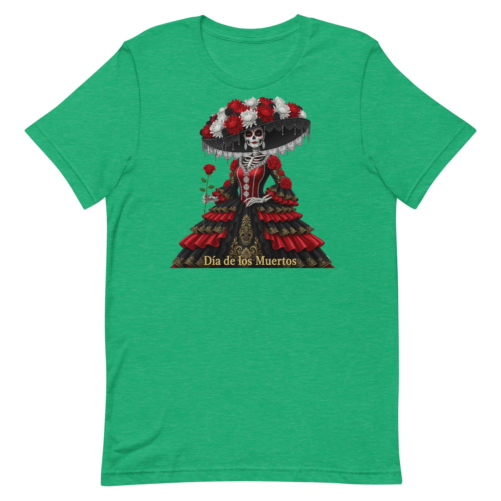 Catrina Dia de los Muertos Unisex t-shirt - Image 25