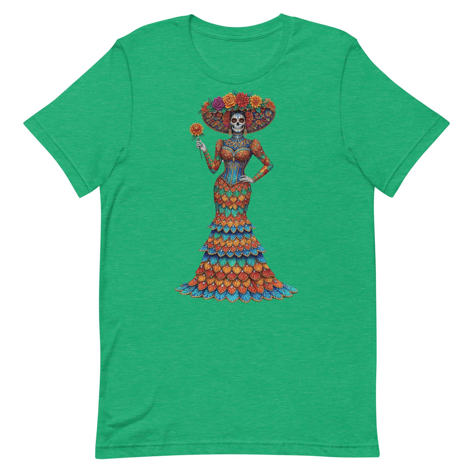 Catrina Dia de los Muertos Unisex t-shirt - Image 25