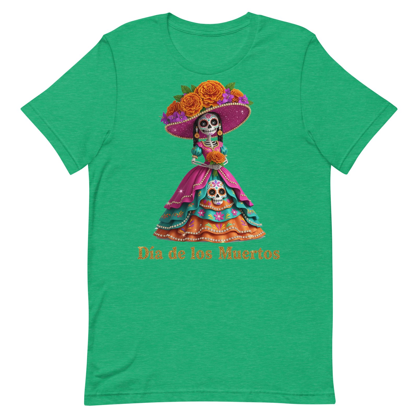 Dia de los Muertos Catrina Unisex t-shirt - Image 25