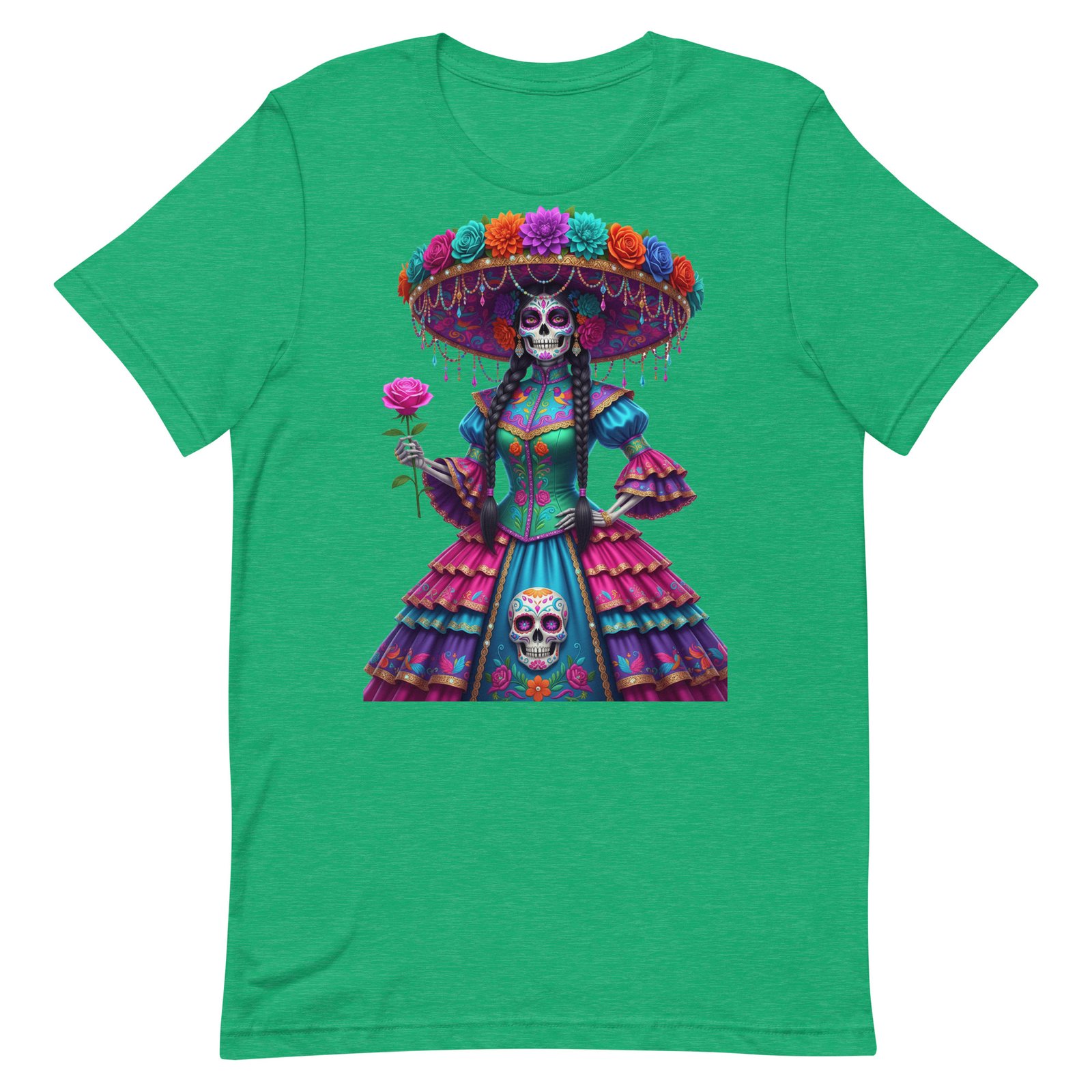 Catrina Dia de los Muertos Unisex t-shirt - Image 25