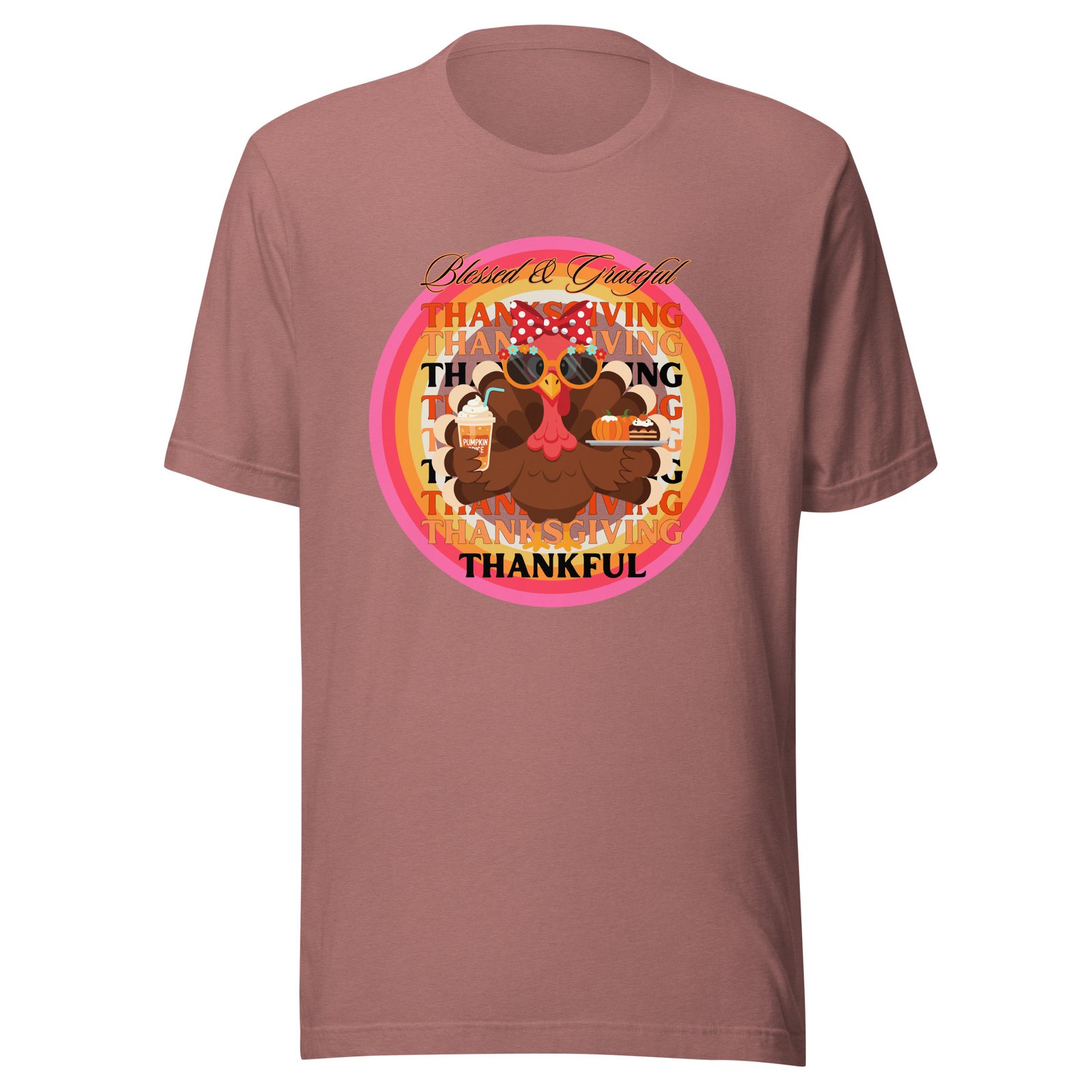 Blesses, Grateful and Thankful Thanksgiving Unisex t-shirt - Image 9