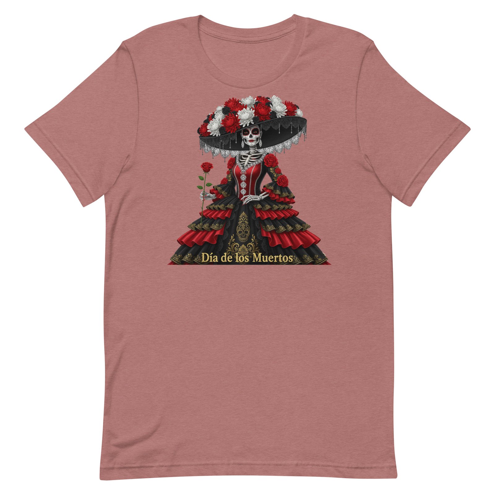 Catrina Dia de los Muertos Unisex t-shirt - Image 26
