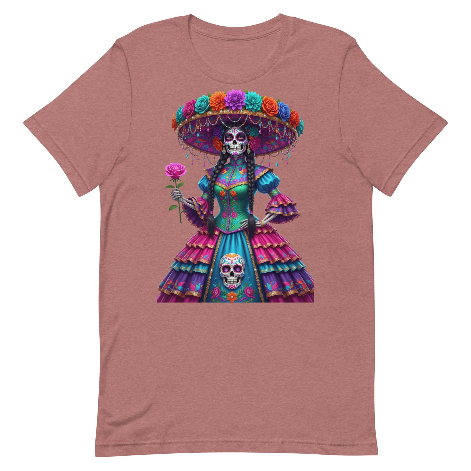 Catrina Dia de los Muertos Unisex t-shirt - Image 26
