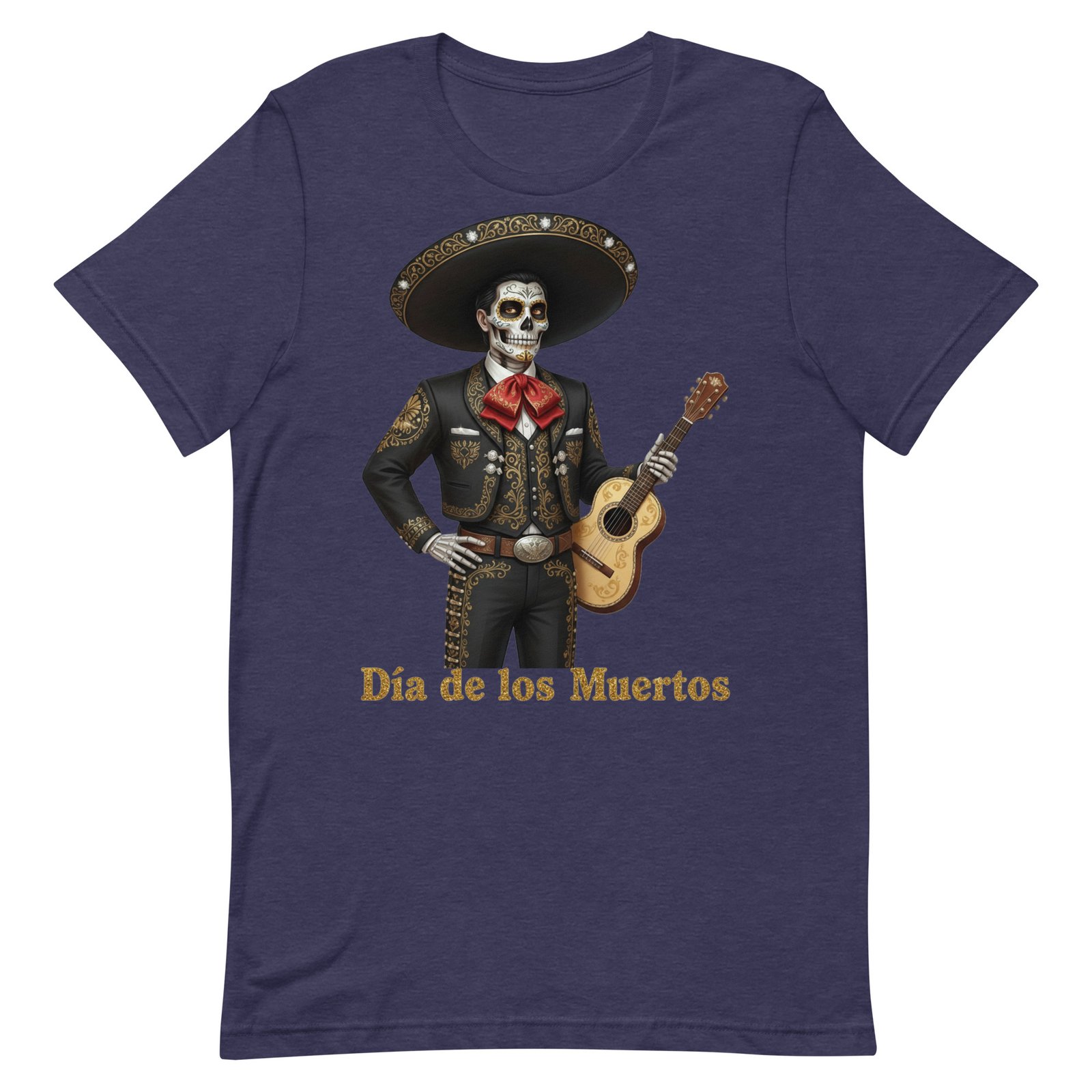 Catrin with guitar Dia de los Muertos Unisex t-shirt - Image 27