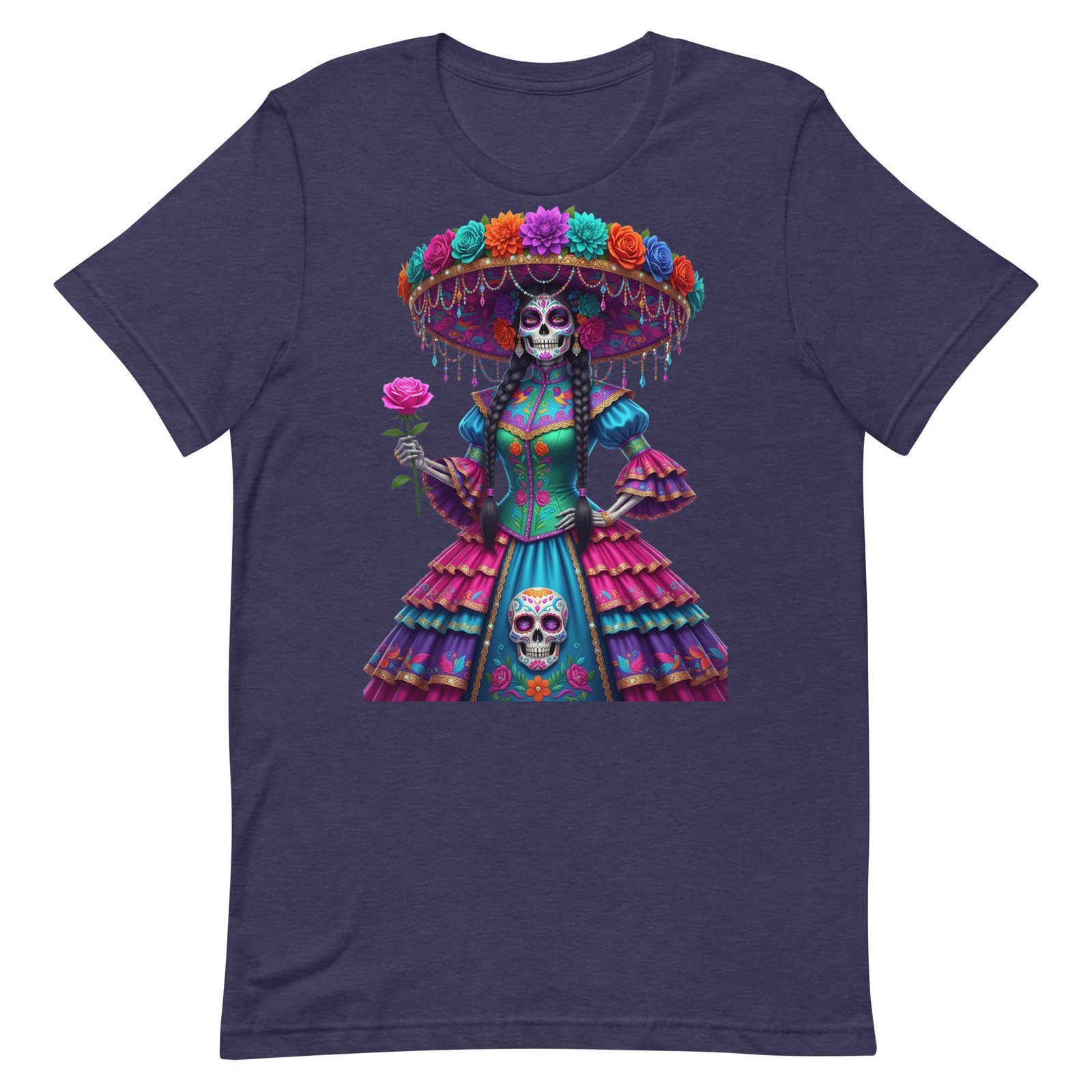 Catrina Dia de los Muertos Unisex t-shirt - Image 27