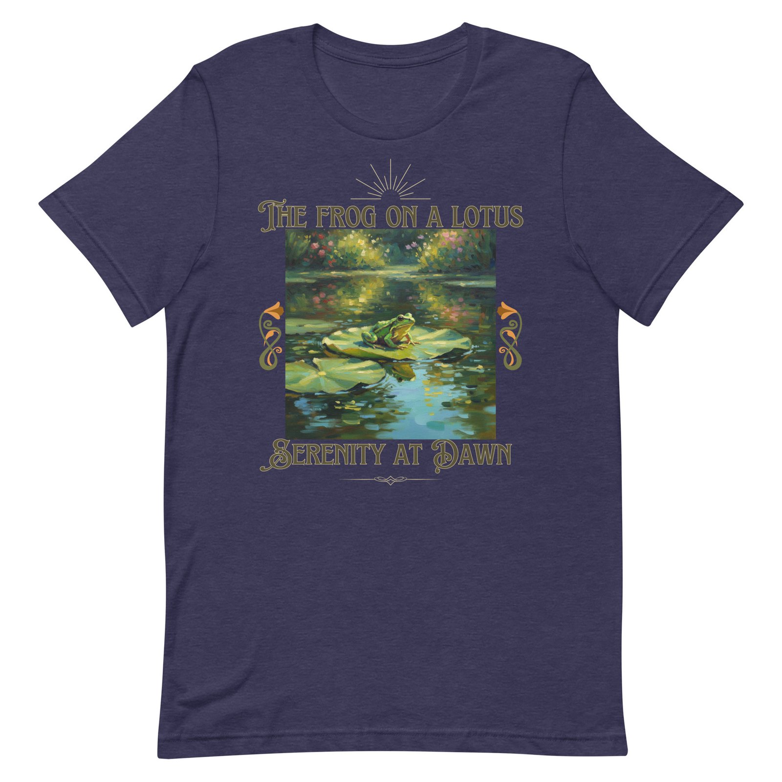 The Frog on a Lotus-Serenity at Dawn-Unisex t-shirt - Image 27