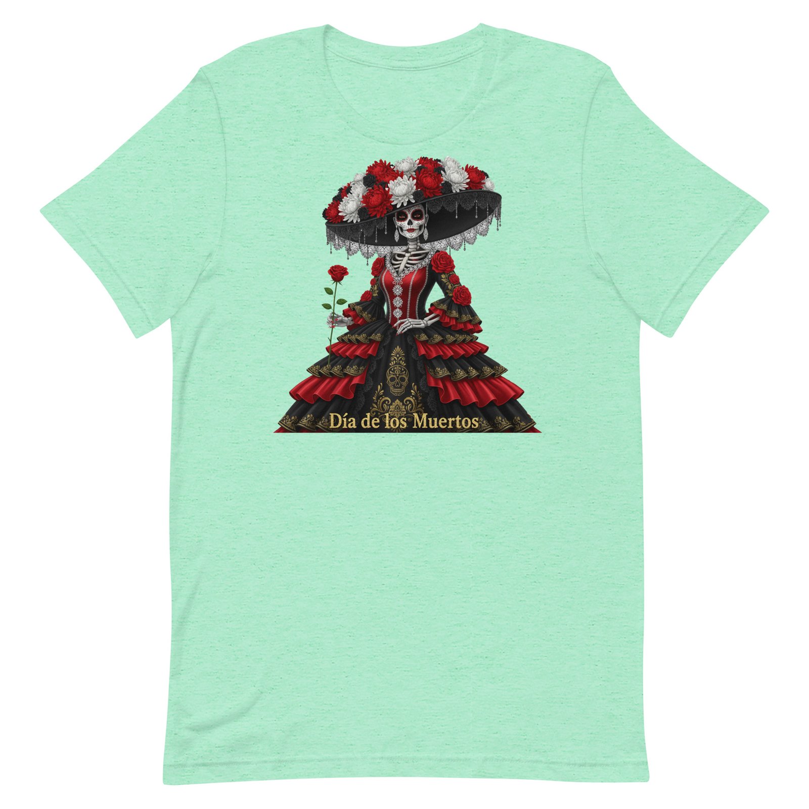 Catrina Dia de los Muertos Unisex t-shirt - Image 28
