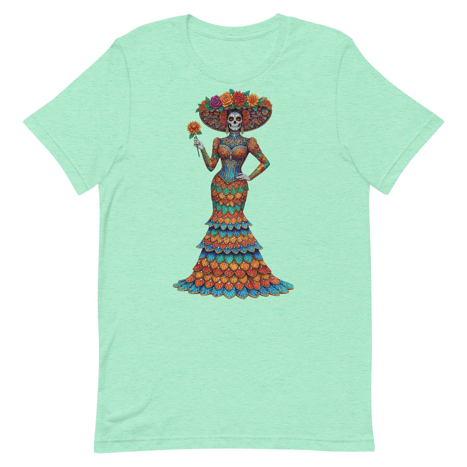 Catrina Dia de los Muertos Unisex t-shirt - Image 28