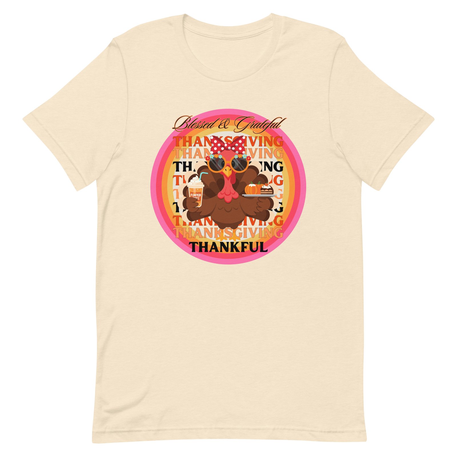 Blessed, Grateful and Thankful Thanksgiving Unisex t-shirt - Image 93