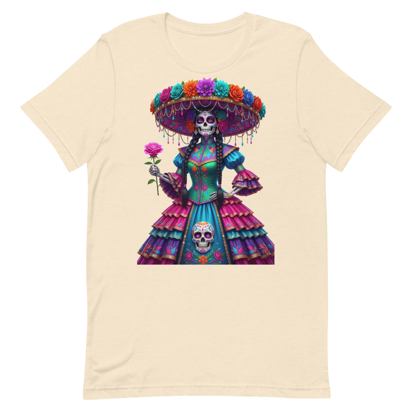 Catrina Dia de los Muertos Unisex t-shirt - Image 93