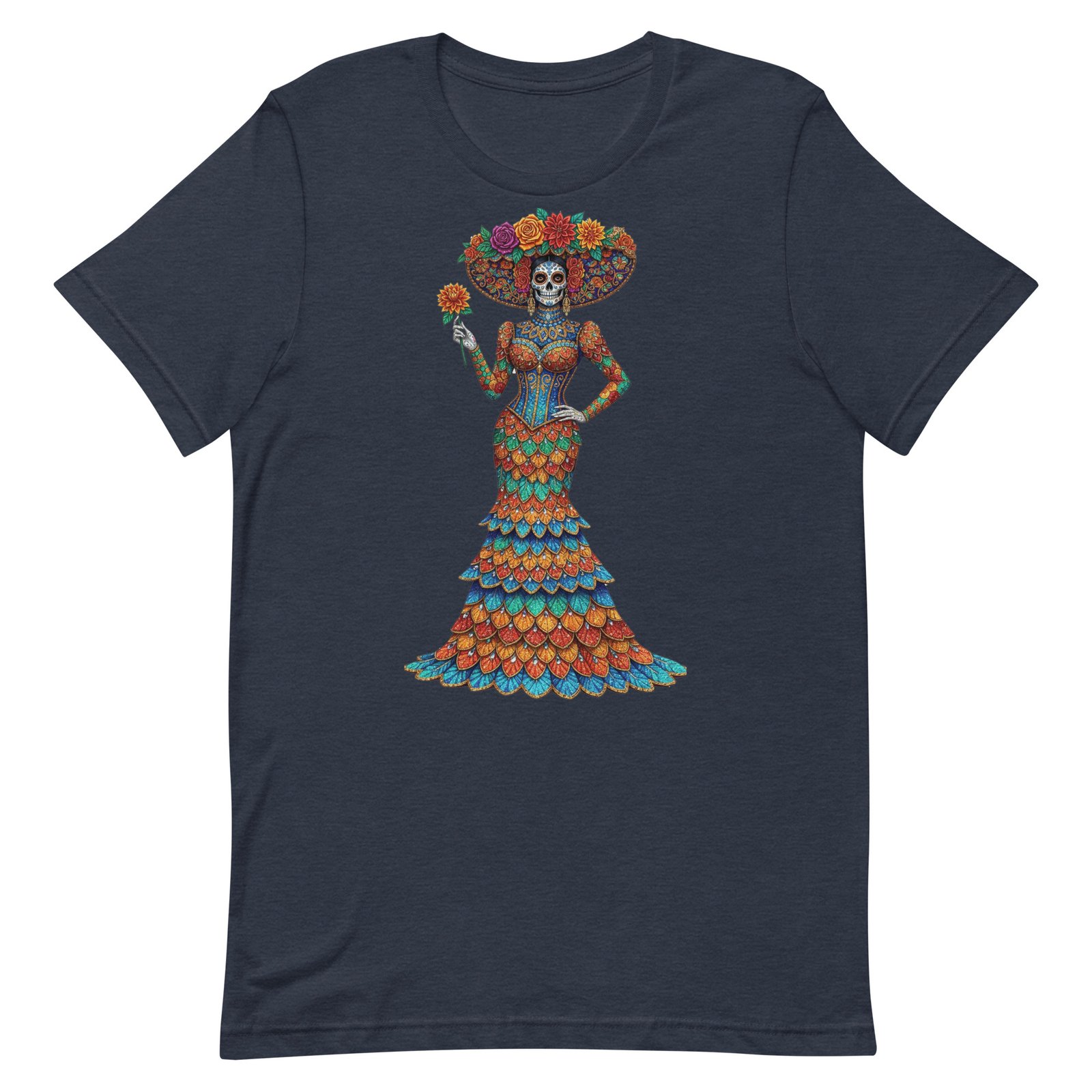 Catrina Dia de los Muertos Unisex t-shirt - Image 29