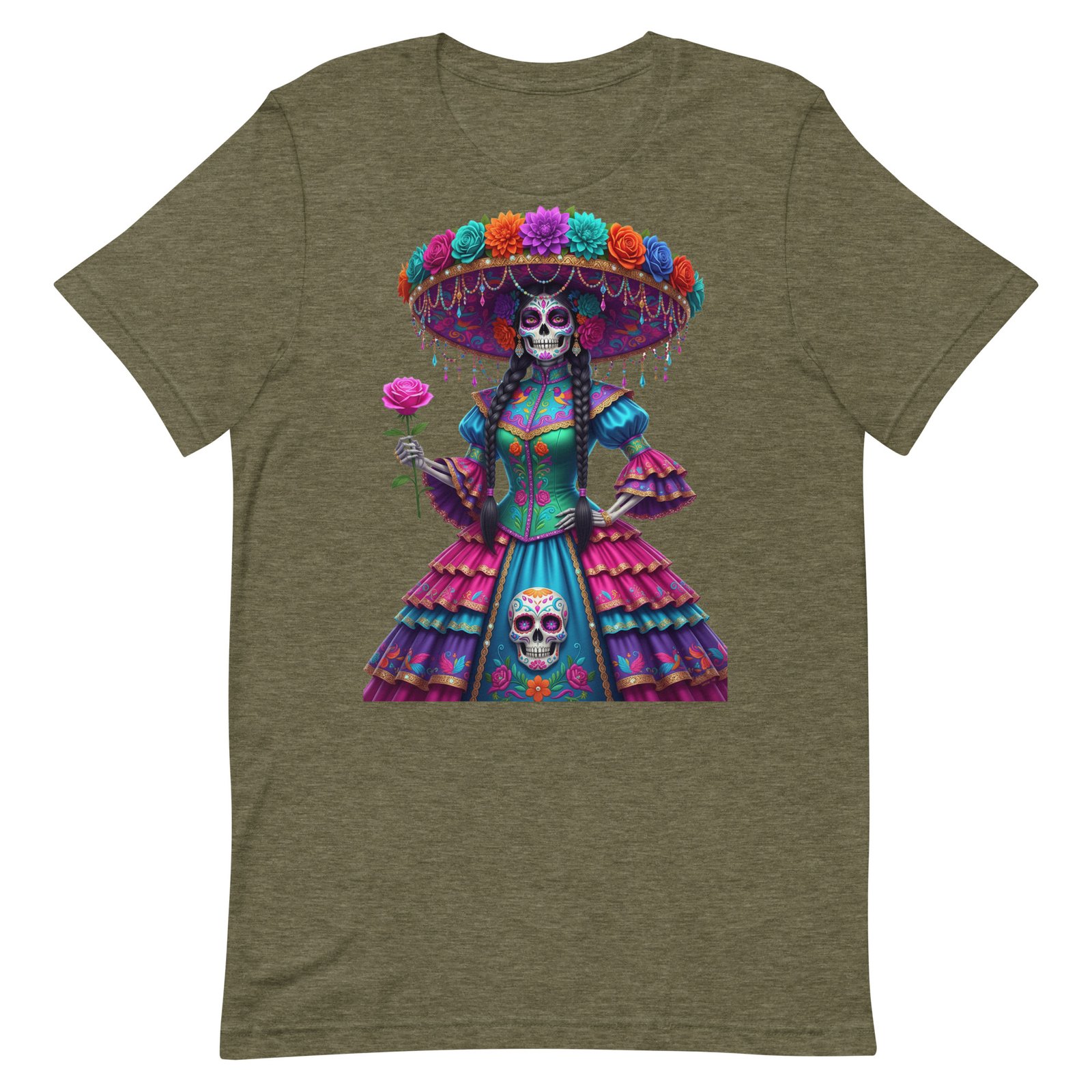 Catrina Dia de los Muertos Unisex t-shirt - Image 76