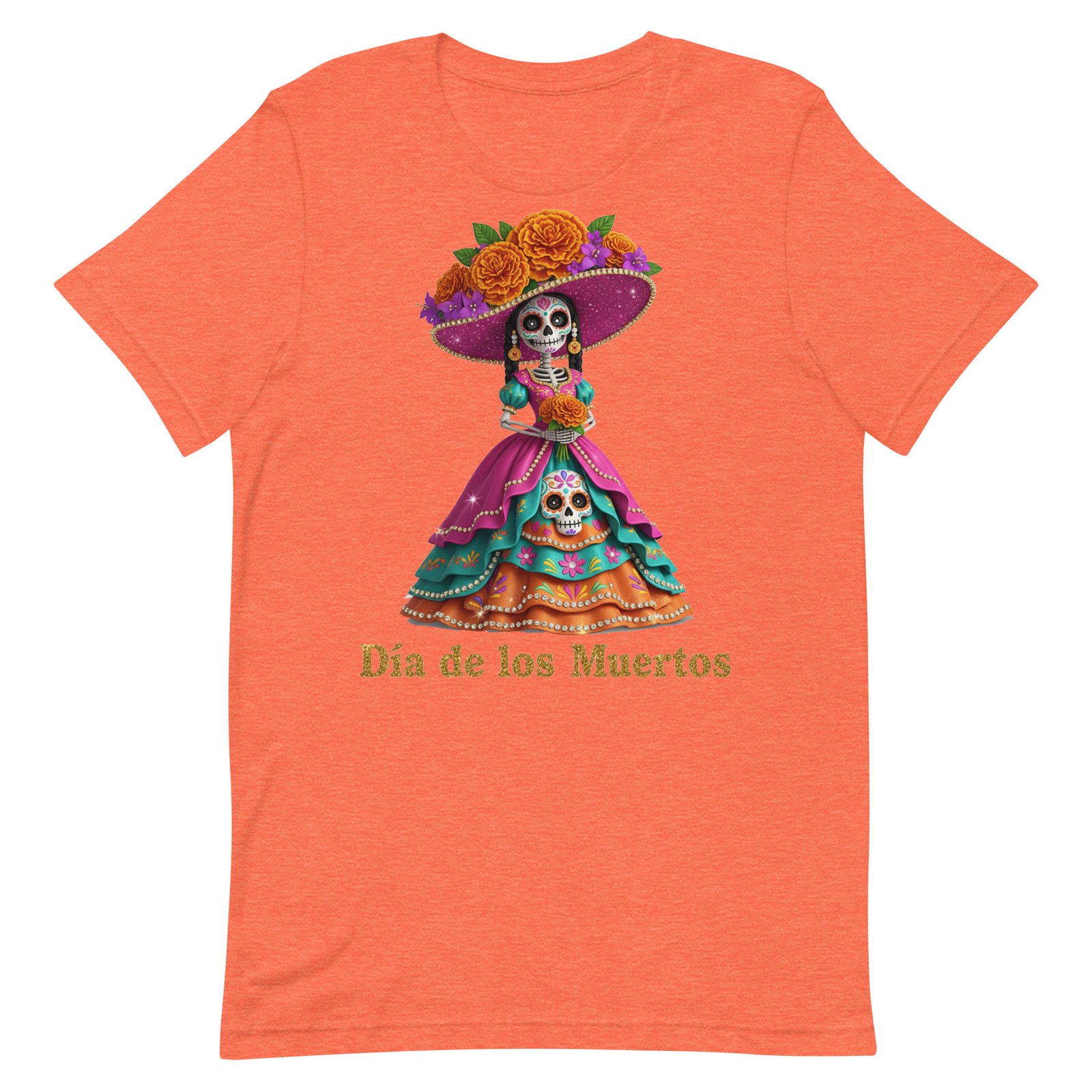 Dia de los Muertos Catrina Unisex t-shirt - Image 30