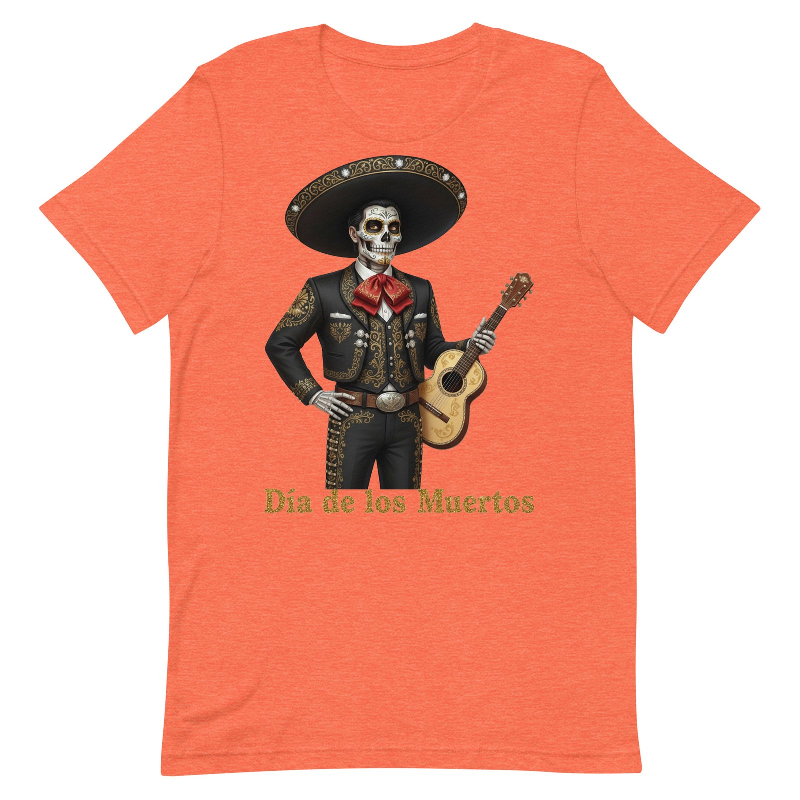 Catrin with guitar Dia de los Muertos Unisex t-shirt - Image 30