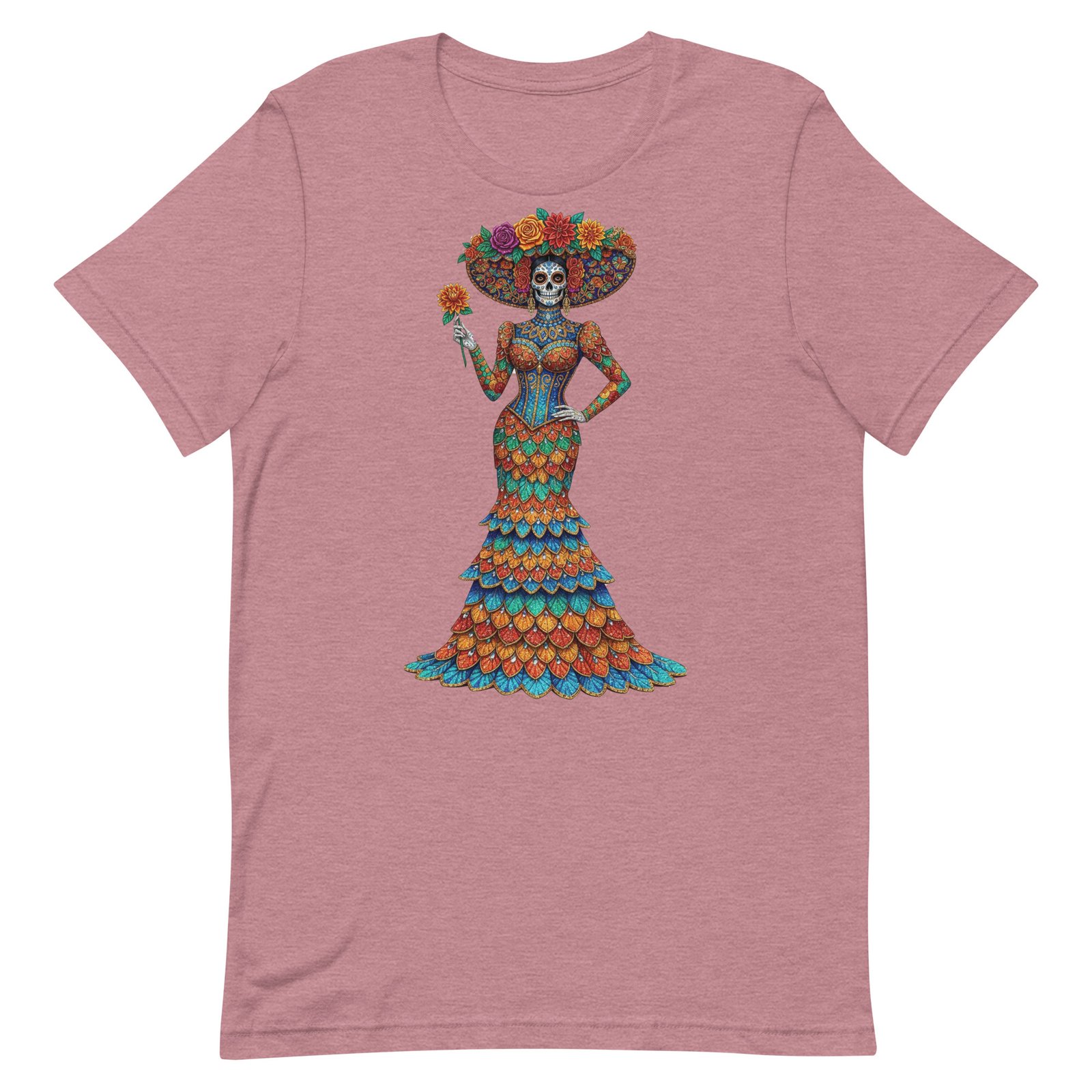 Catrina Dia de los Muertos Unisex t-shirt - Image 31