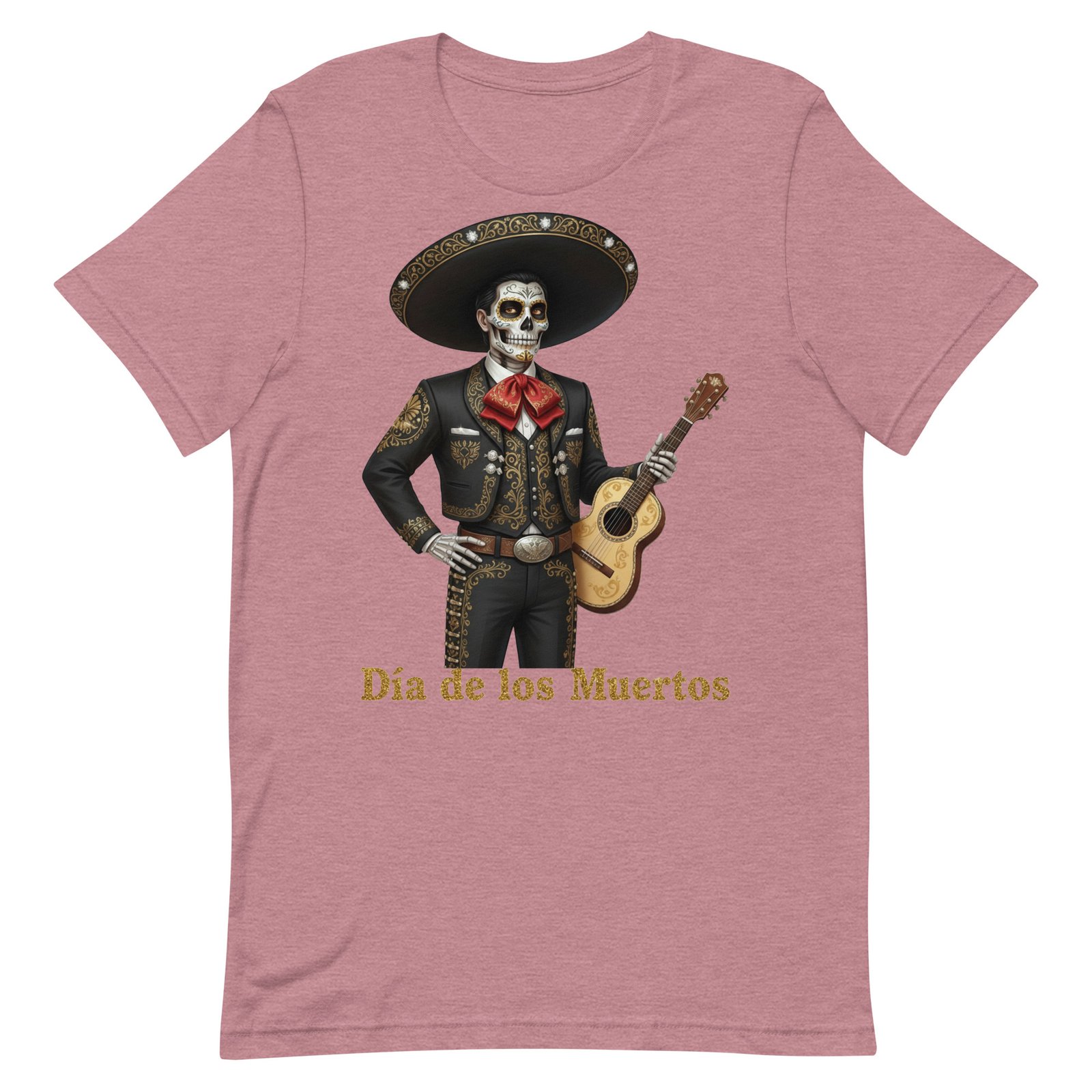 Catrin with guitar Dia de los Muertos Unisex t-shirt - Image 31