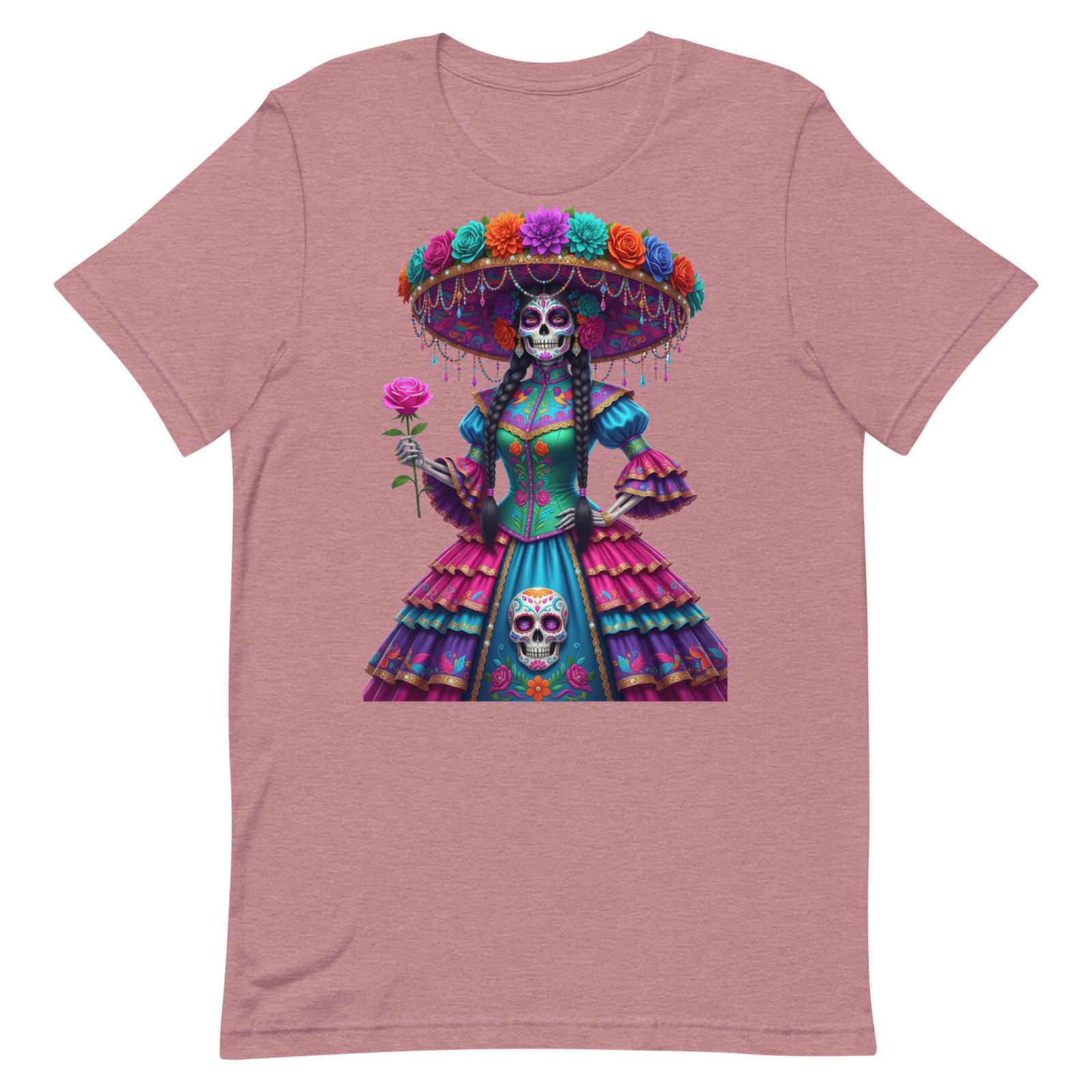 Catrina Dia de los Muertos Unisex t-shirt - Image 31