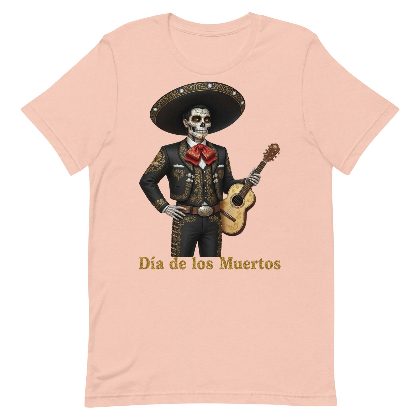 Catrin with guitar Dia de los Muertos Unisex t-shirt - Image 32