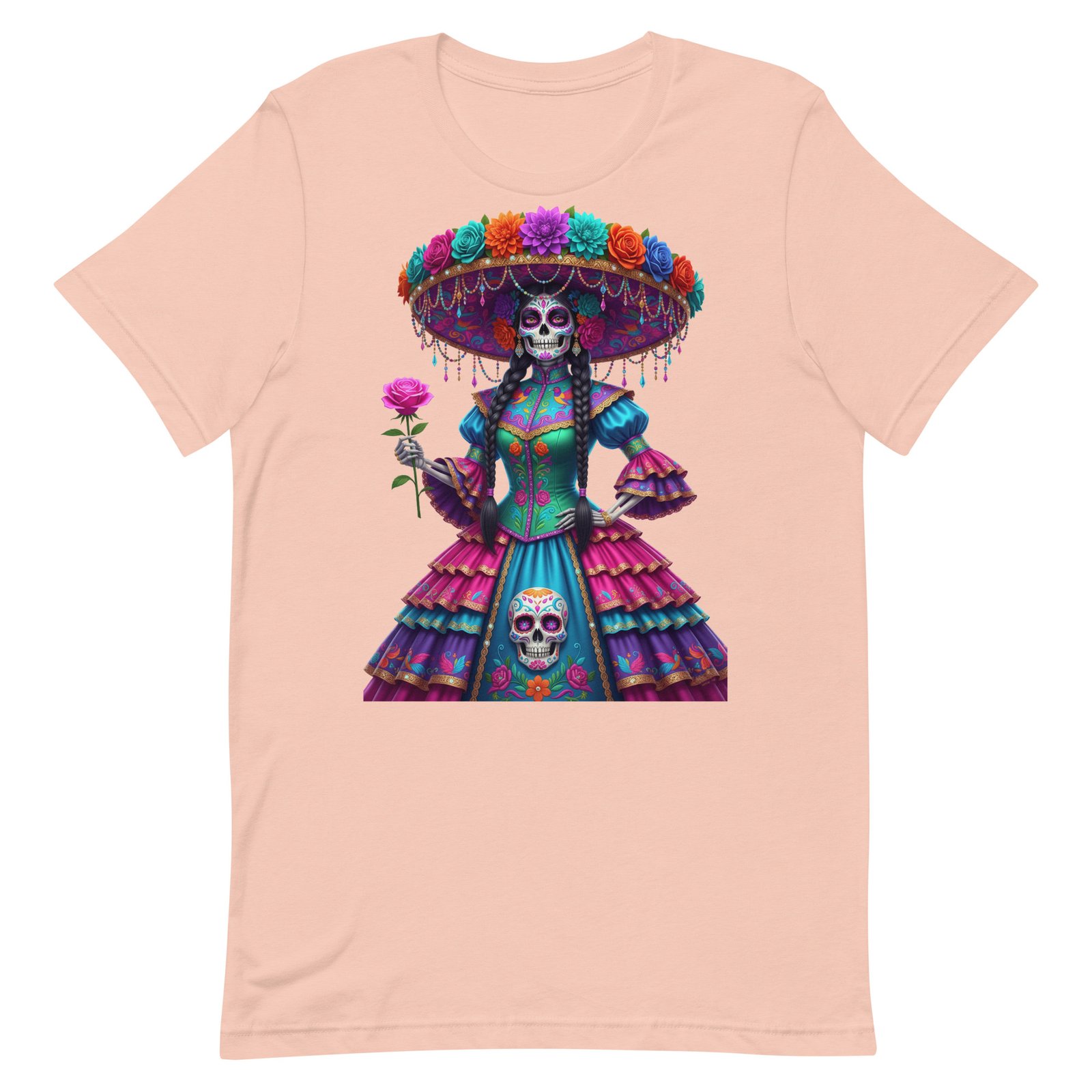 Catrina Dia de los Muertos Unisex t-shirt - Image 32