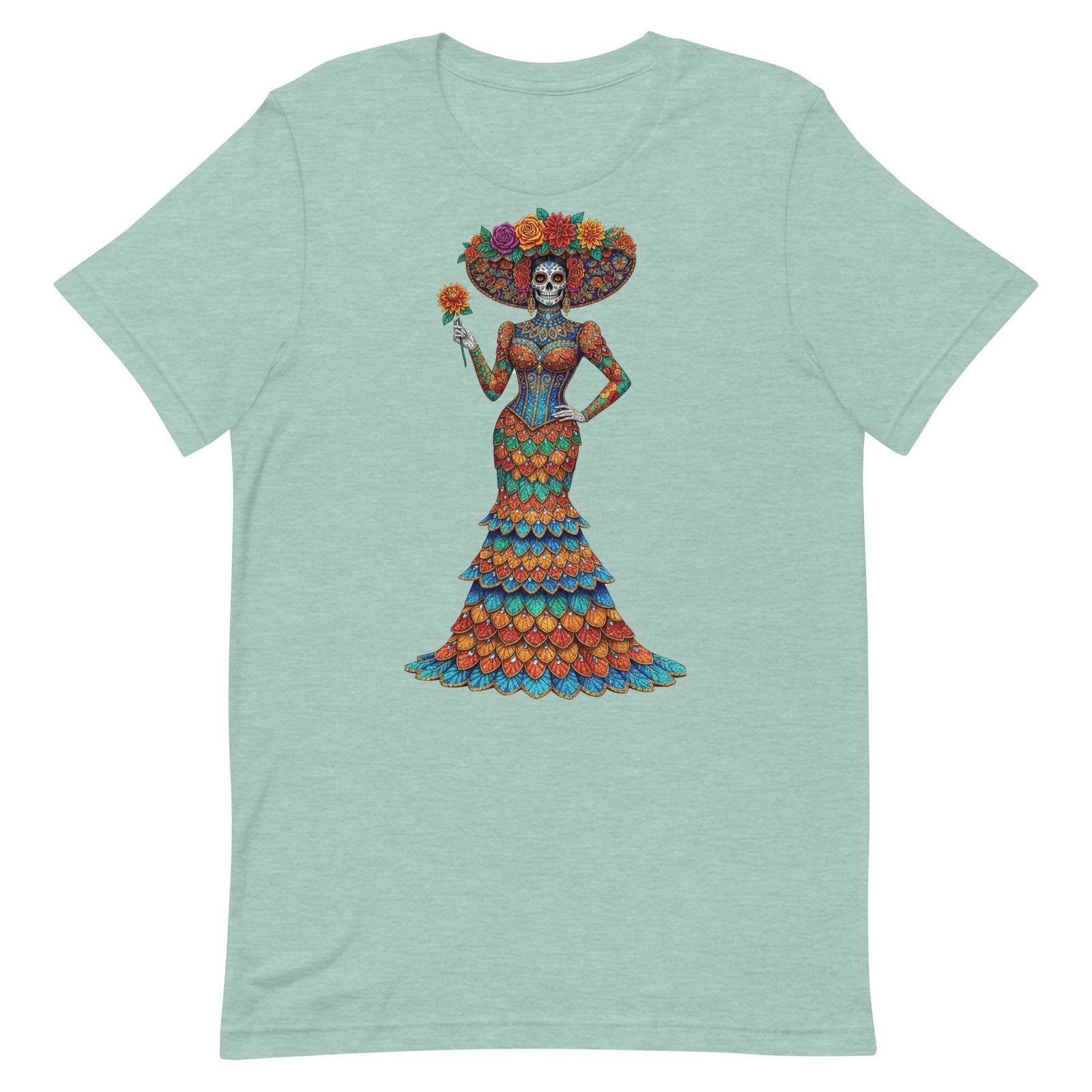 Catrina Dia de los Muertos Unisex t-shirt - Image 33