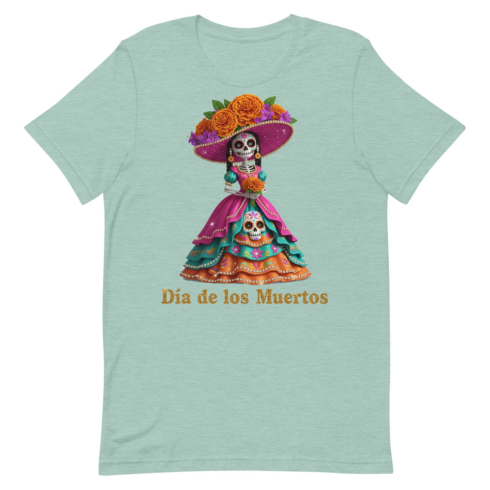 Dia de los Muertos Catrina Unisex t-shirt - Image 33