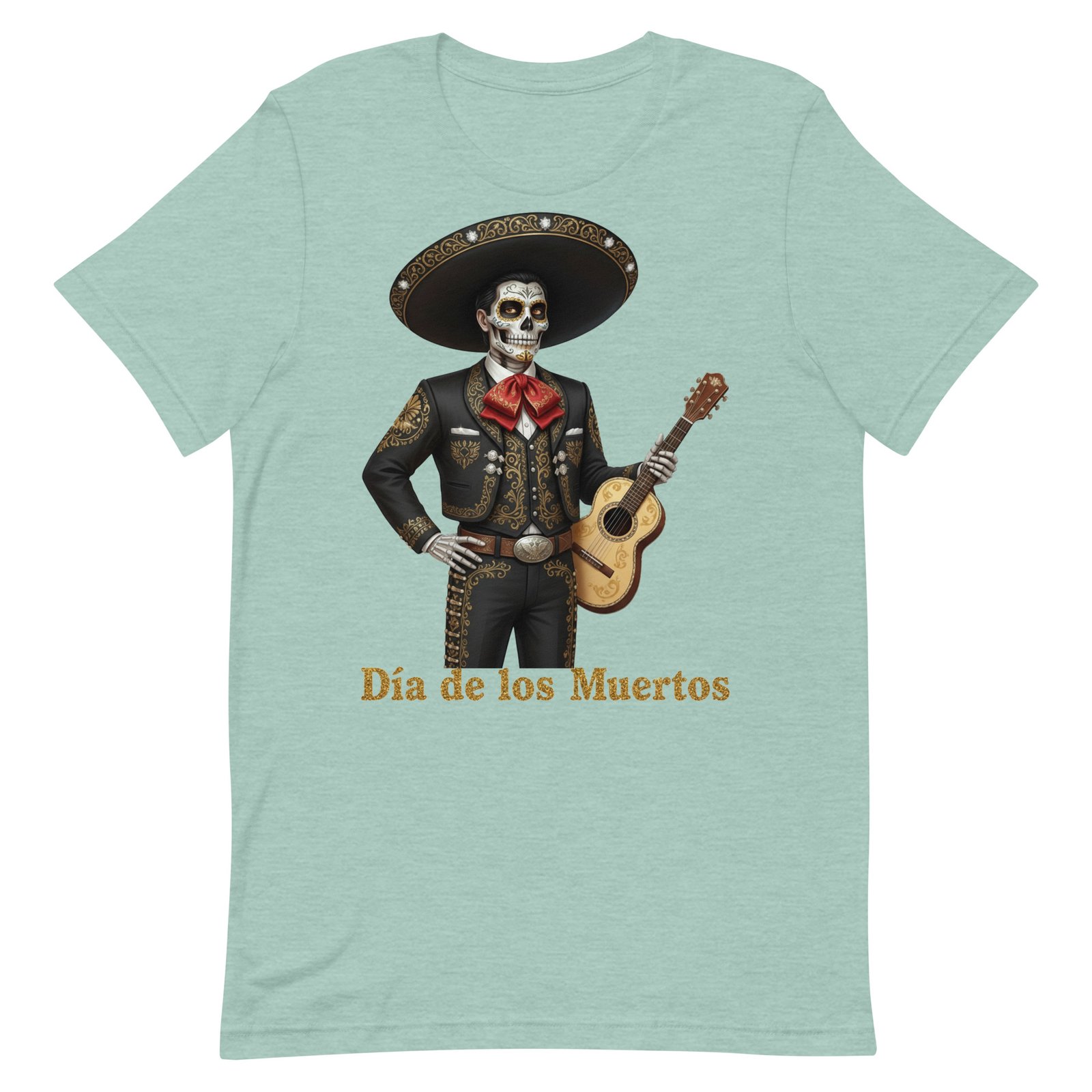 Catrin with guitar Dia de los Muertos Unisex t-shirt - Image 33