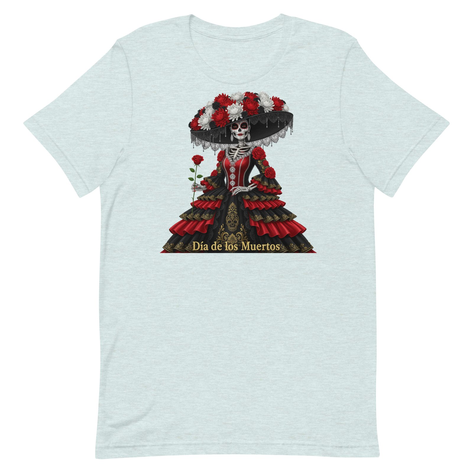 Catrina Dia de los Muertos Unisex t-shirt - Image 34