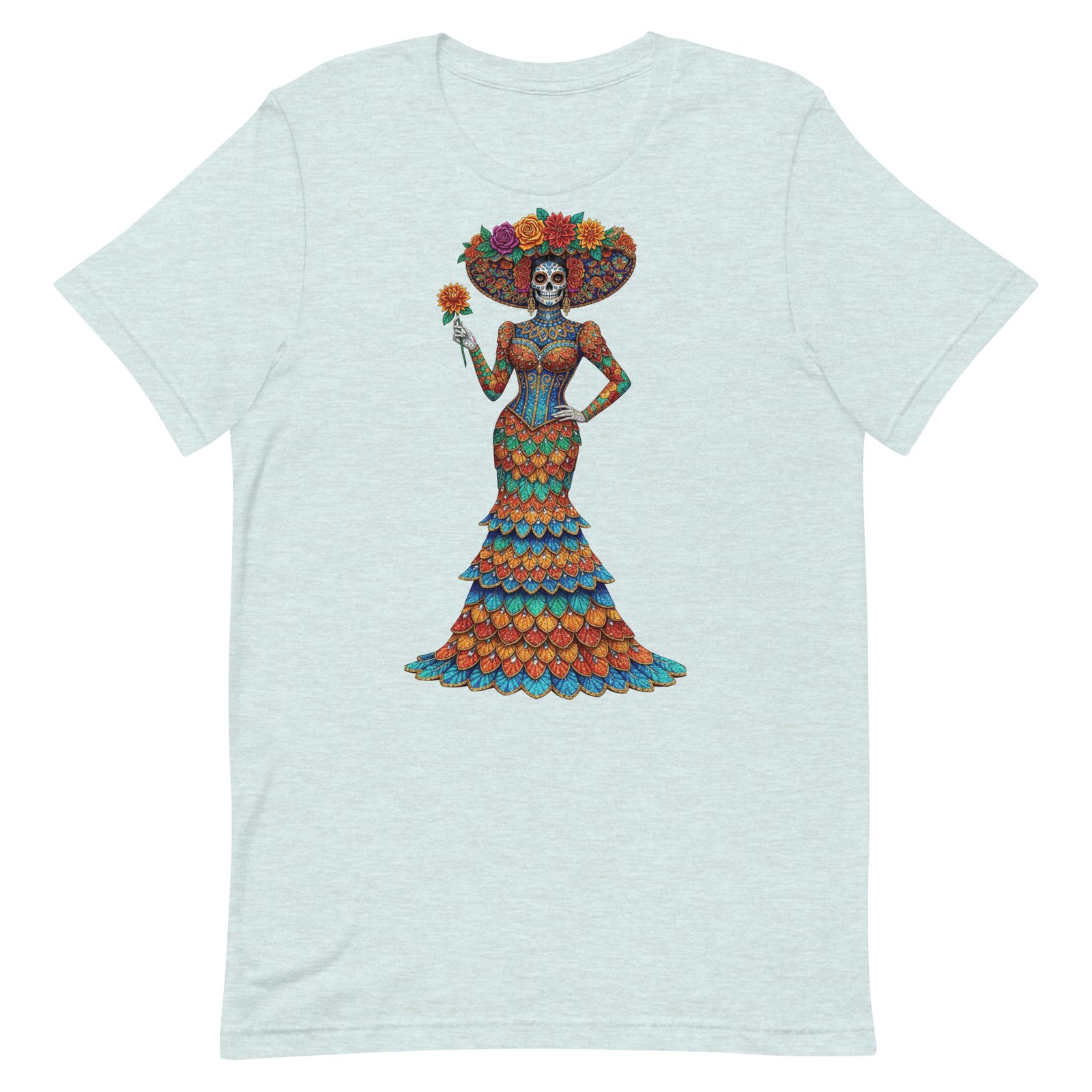 Catrina Dia de los Muertos Unisex t-shirt - Image 34