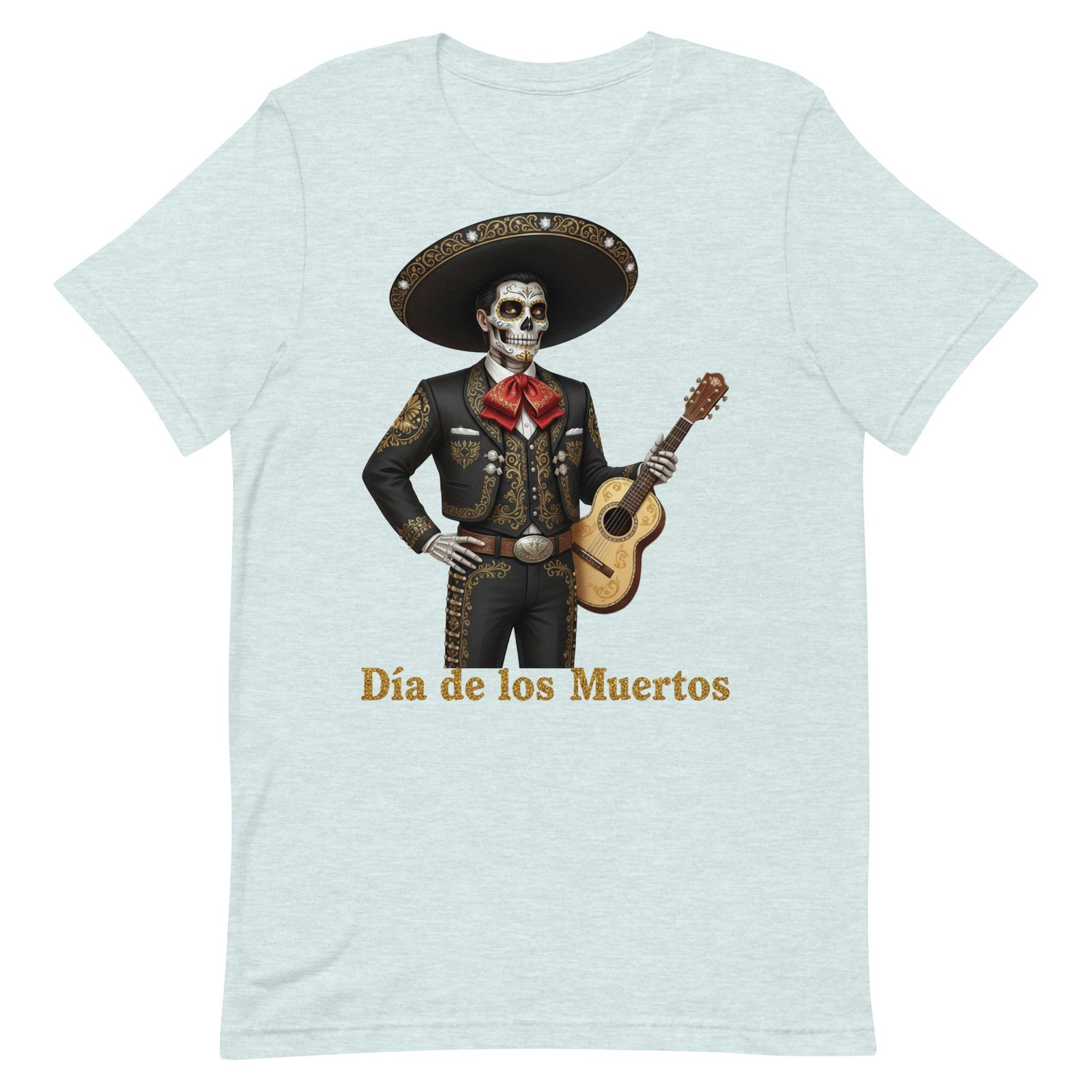 Catrin with guitar Dia de los Muertos Unisex t-shirt - Image 34