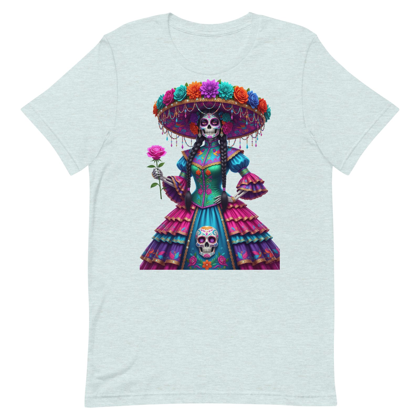 Catrina Dia de los Muertos Unisex t-shirt - Image 34