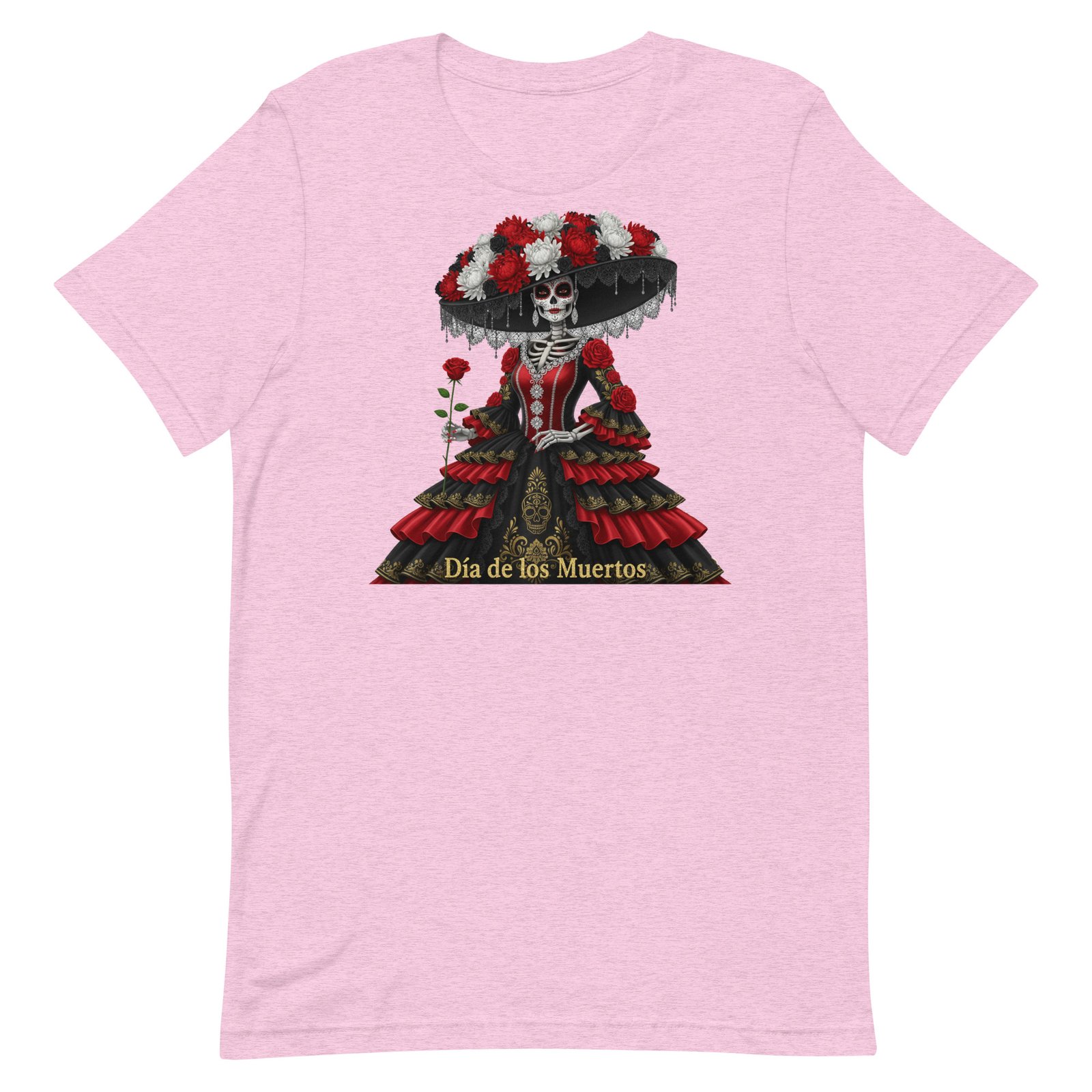 Catrina Dia de los Muertos Unisex t-shirt - Image 35