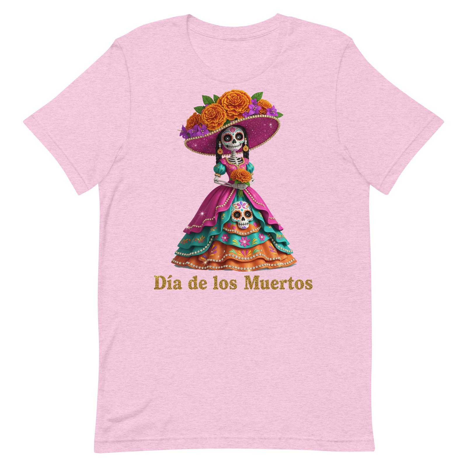 Dia de los Muertos Catrina Unisex t-shirt - Image 35